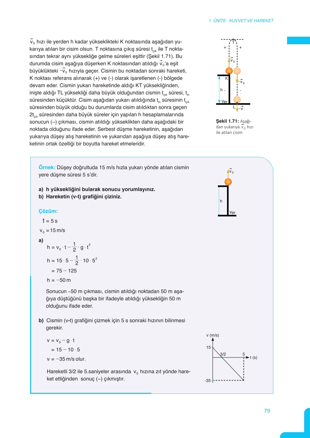 11. Sınıf Meb Yayınları Fen Lisesi Fizik Ders Kitabı Sayfa 79 Cevapları 11. Sınıf Meb Yayınları Fen Lisesi Fizik Ders Kitabı Sayfa 79 Cevapları