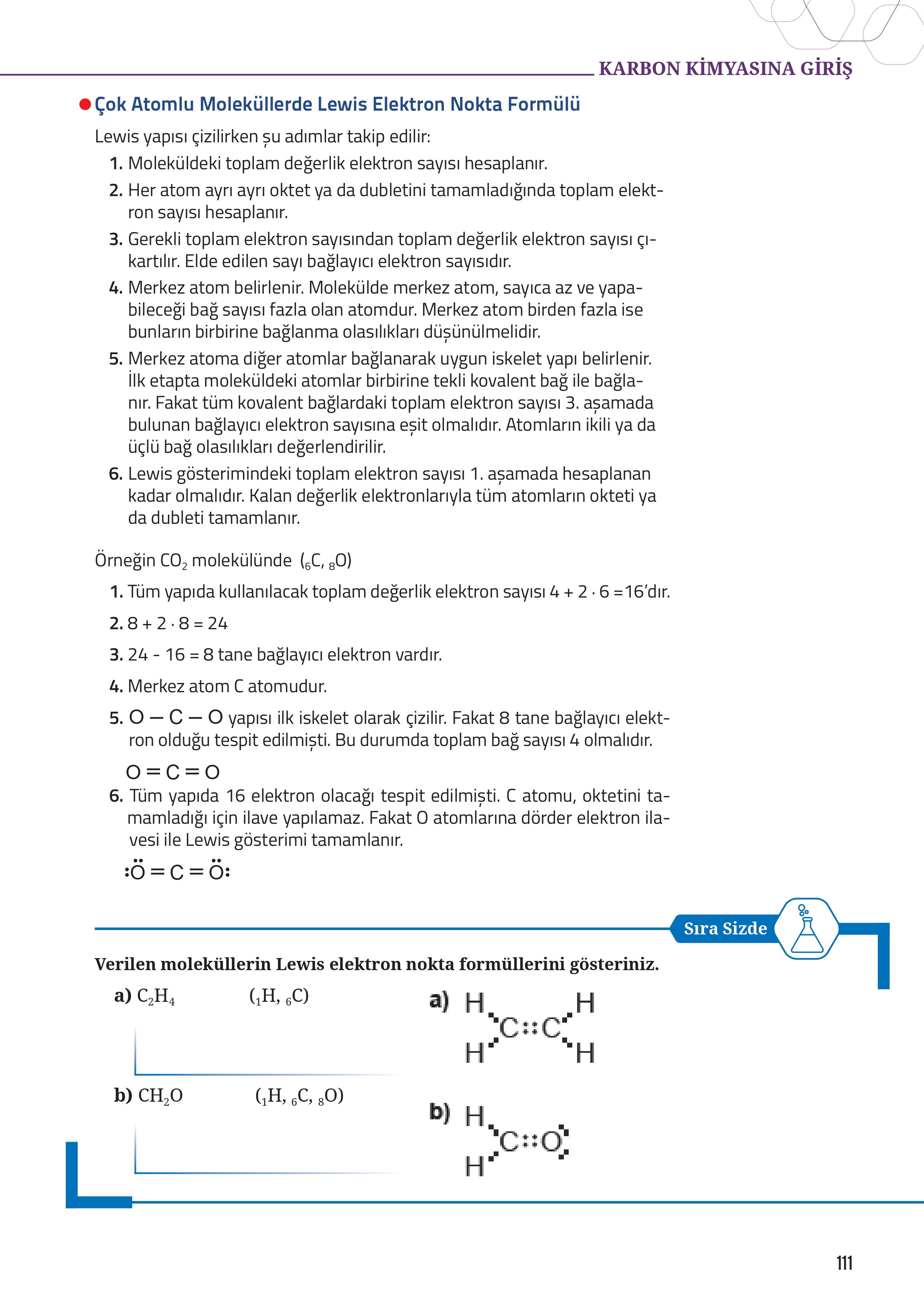 12. Sınıf Meb Yayınları Fen Lisesi Kimya Ders Kitabı Sayfa 111 Cevapları