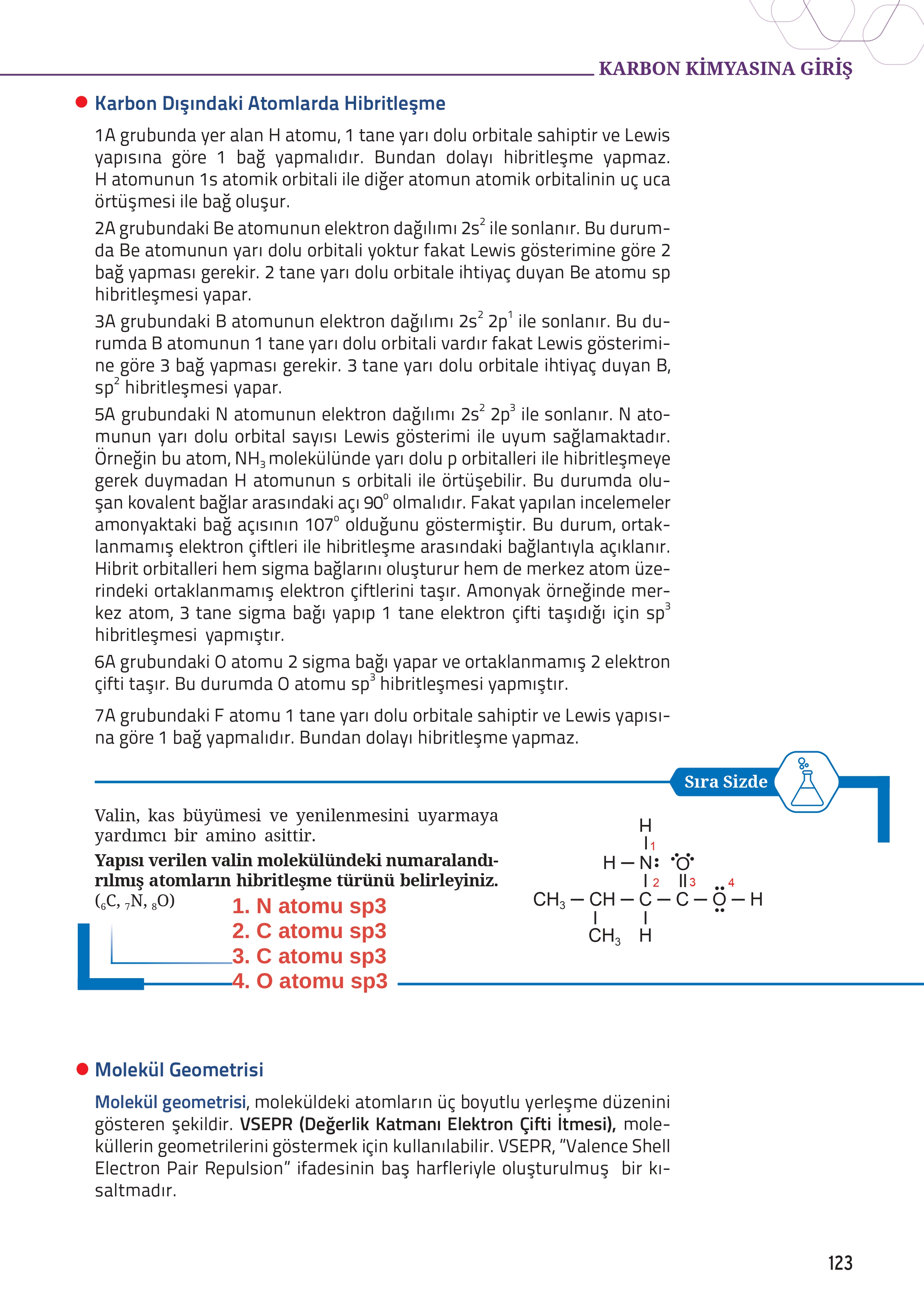 12. Sınıf Meb Yayınları Fen Lisesi Kimya Ders Kitabı Sayfa 123 Cevapları