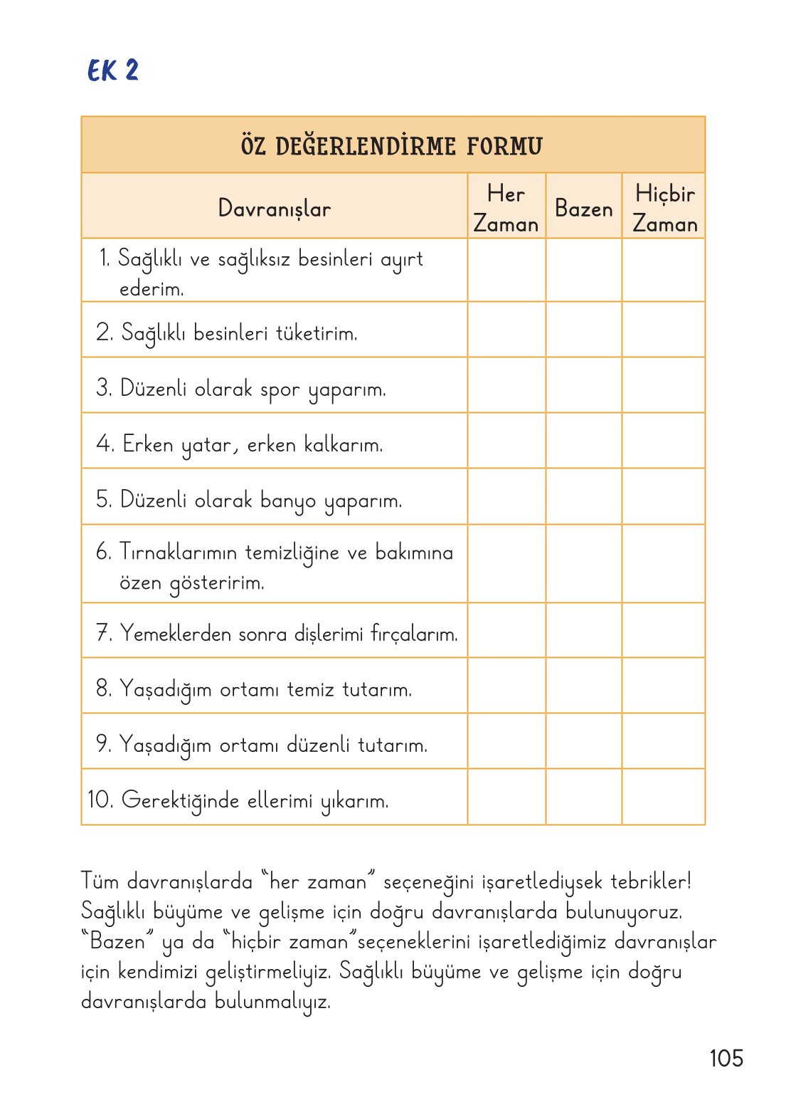 2. Sınıf Meb Yayınları Hayat Bilgisi 1. Kitap Ders Kitabı Sayfa 106 Cevapları