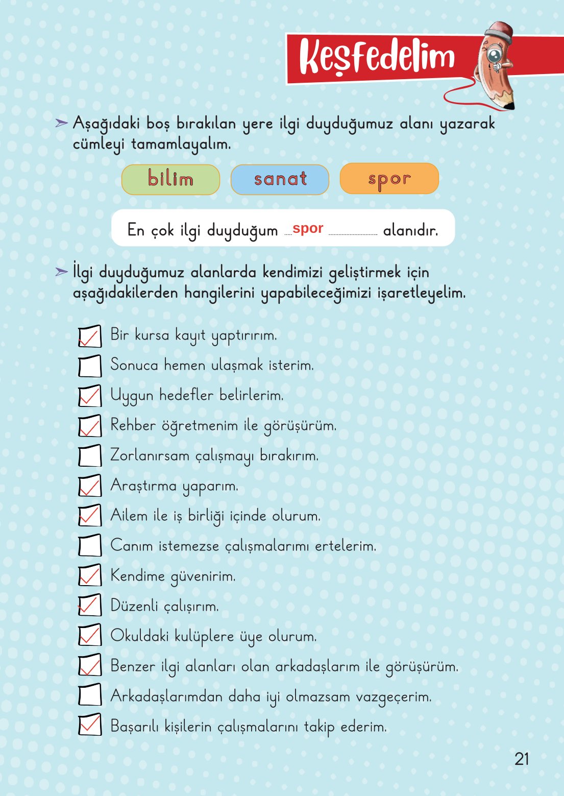2. Sınıf Meb Yayınları Hayat Bilgisi 1. Kitap Ders Kitabı Sayfa 22 Cevapları