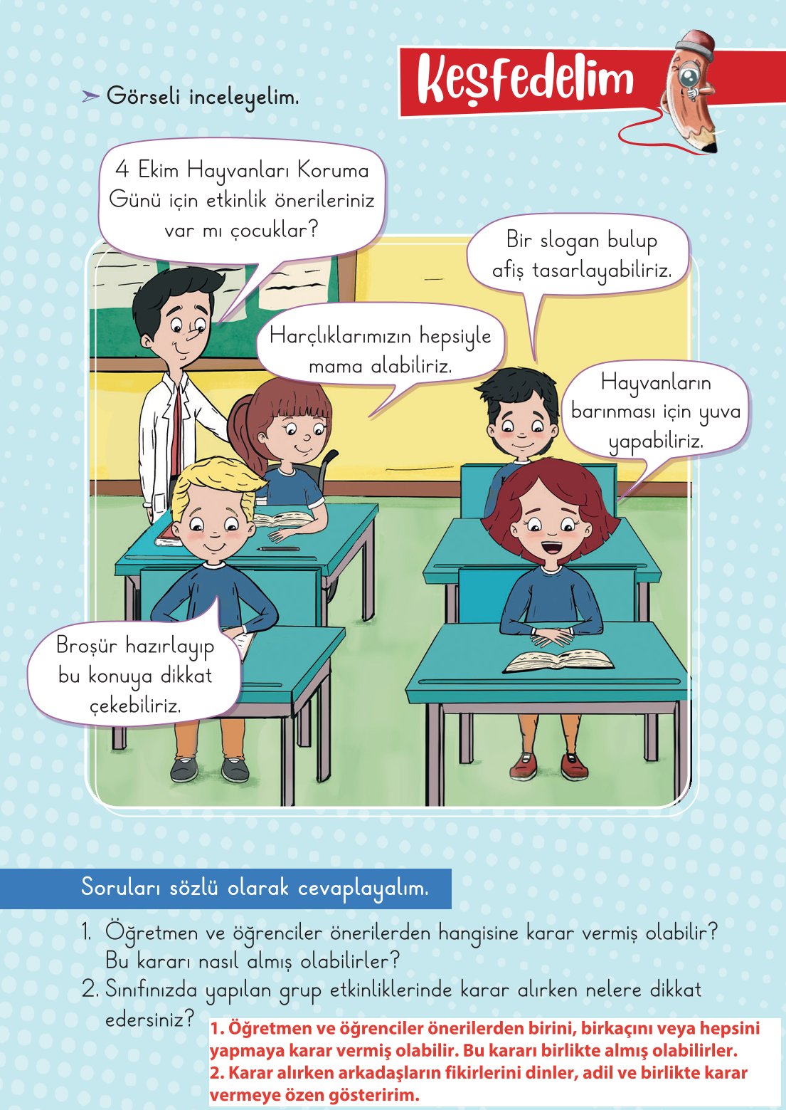 2. Sınıf Meb Yayınları Hayat Bilgisi 1. Kitap Ders Kitabı Sayfa 36 Cevapları