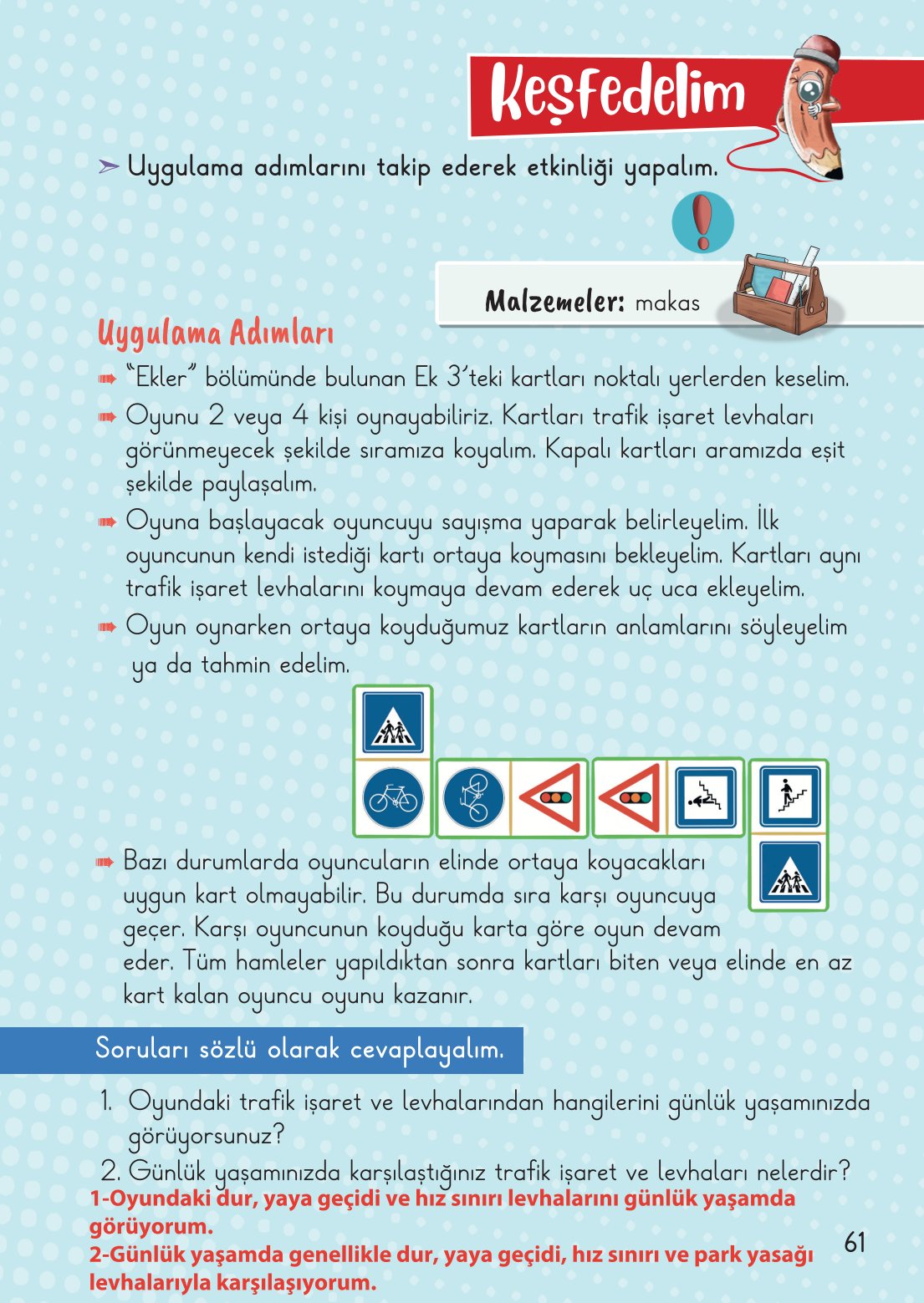 2. Sınıf Meb Yayınları Hayat Bilgisi 1. Kitap Ders Kitabı Sayfa 62 Cevapları