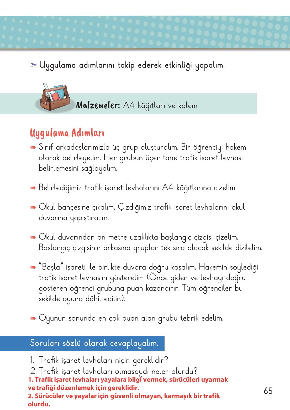 2. Sınıf Meb Yayınları Hayat Bilgisi 1. Kitap Ders Kitabı Sayfa 66 Cevapları