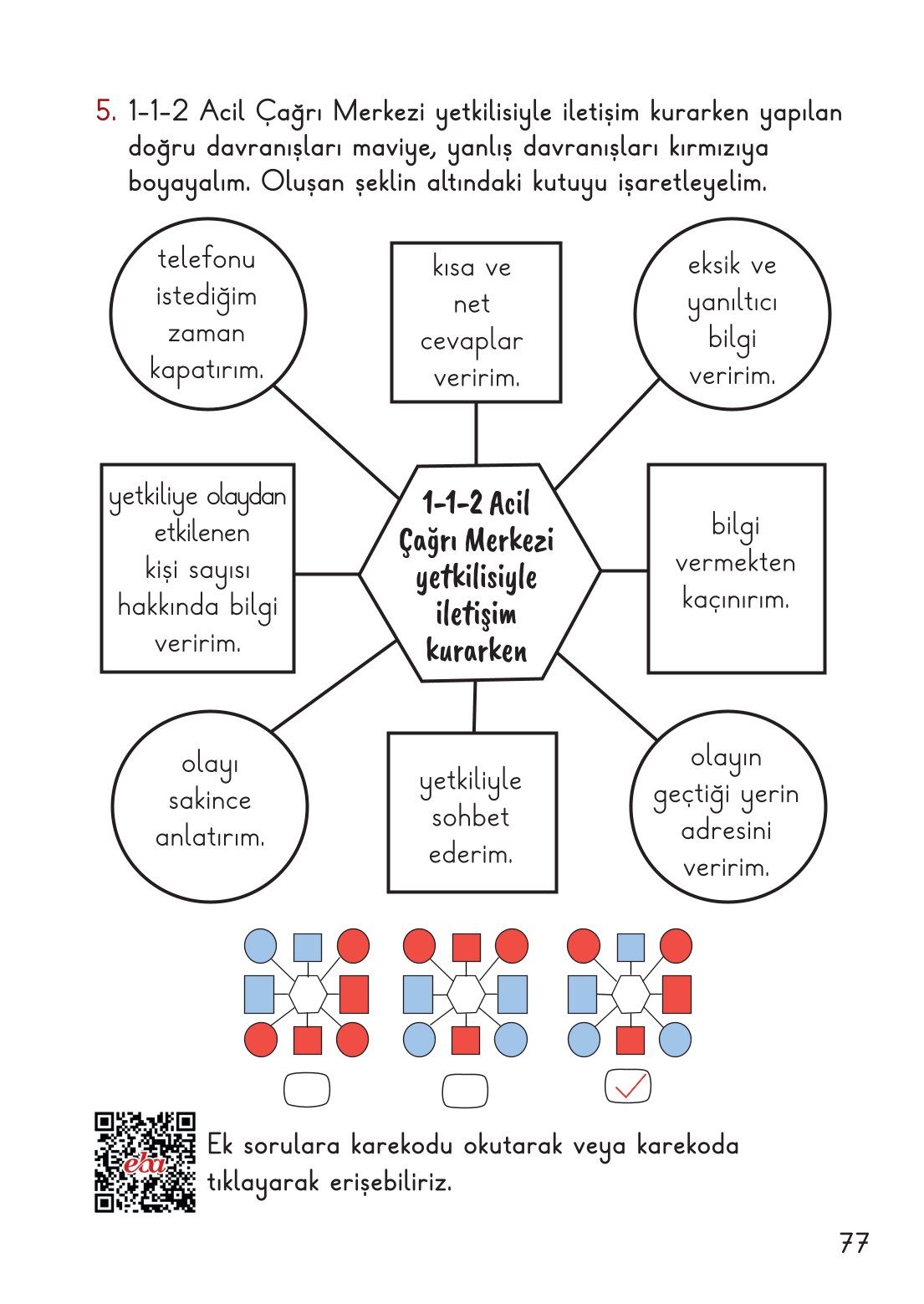 2. Sınıf Meb Yayınları Hayat Bilgisi 1. Kitap Ders Kitabı Sayfa 78 Cevapları