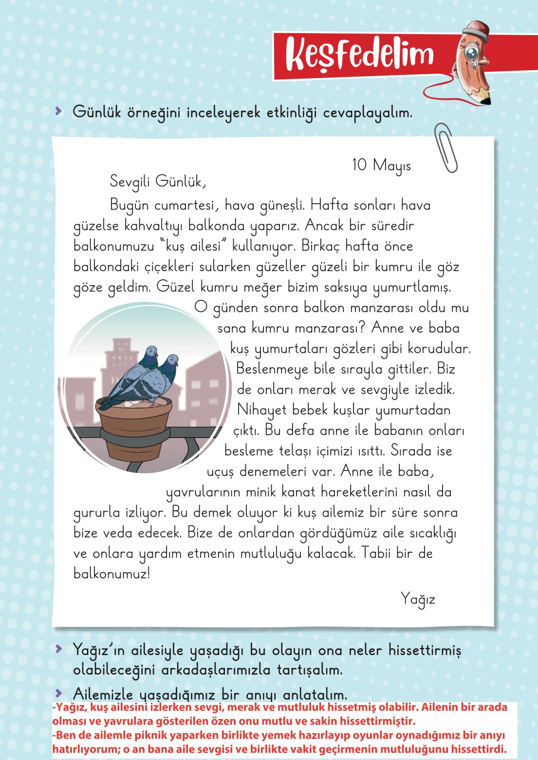 2. Sınıf Meb Yayınları Hayat Bilgisi 1. Kitap Ders Kitabı Sayfa 84 Cevapları