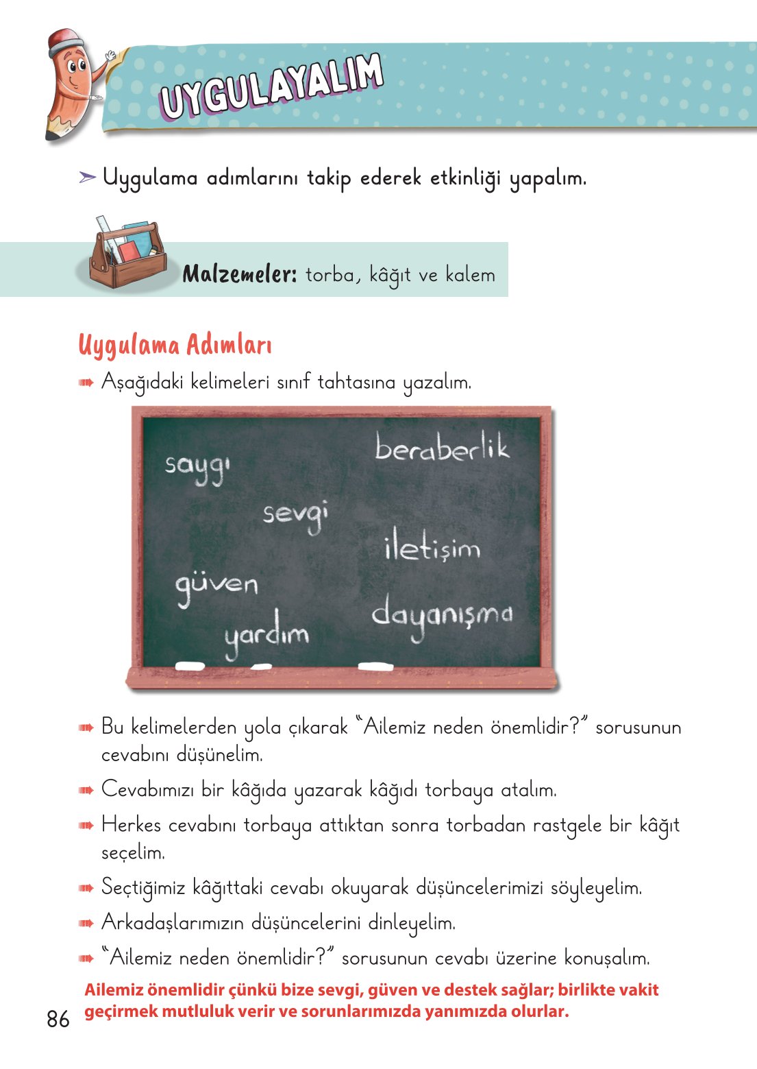 2. Sınıf Meb Yayınları Hayat Bilgisi 1. Kitap Ders Kitabı Sayfa 87 Cevapları