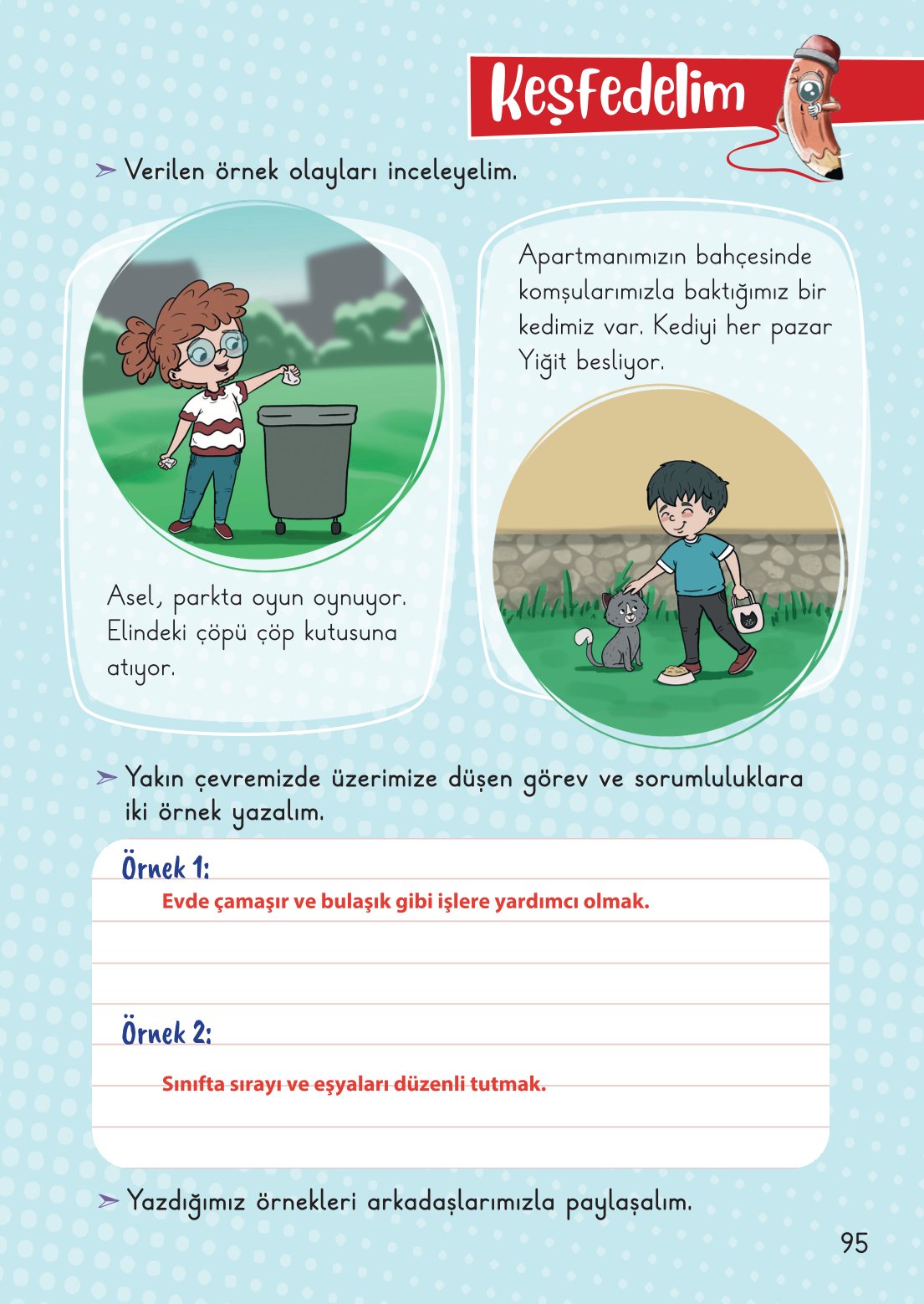 2. Sınıf Meb Yayınları Hayat Bilgisi 1. Kitap Ders Kitabı Sayfa 96 Cevapları