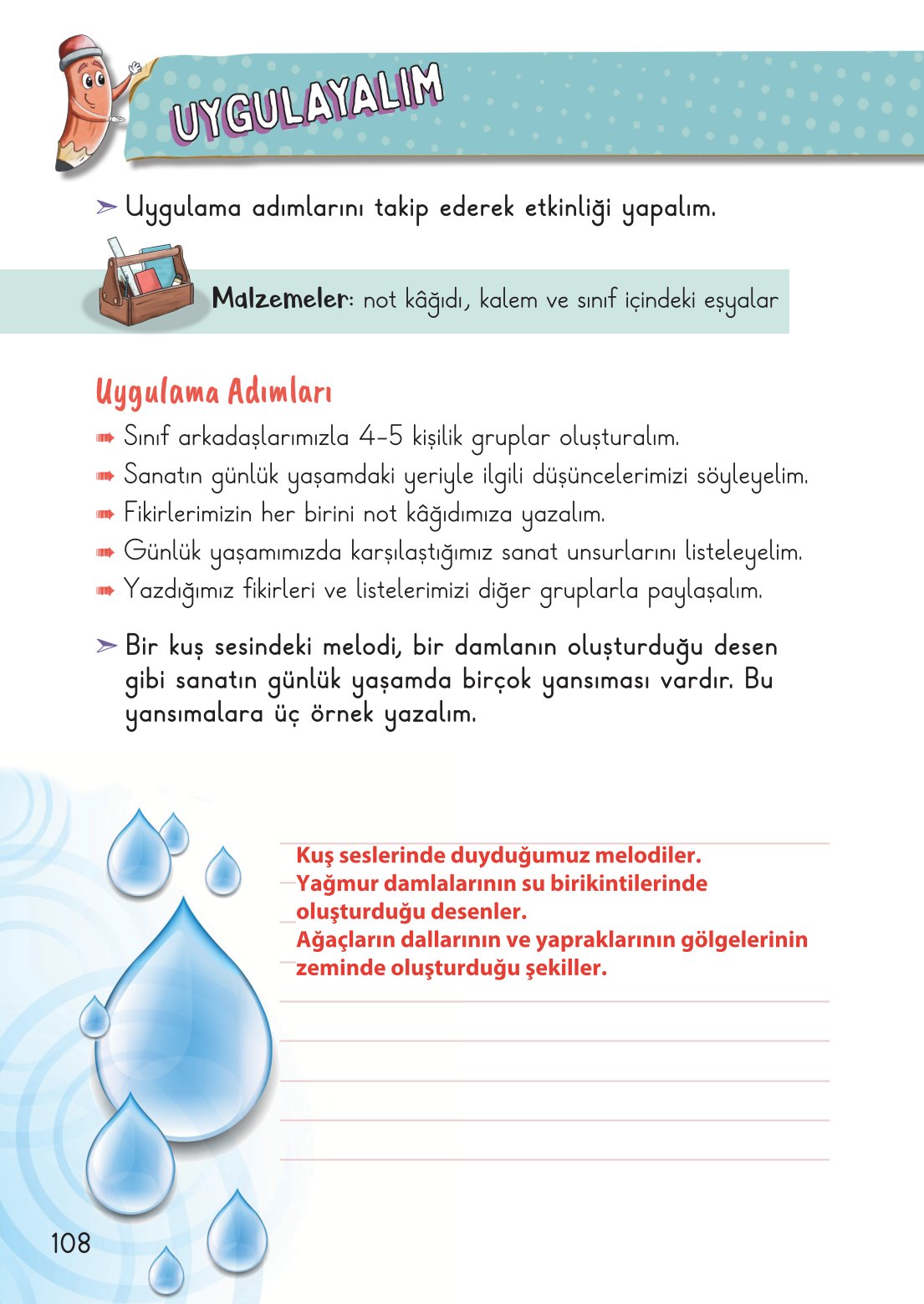 2. Sınıf Meb Yayınları Hayat Bilgisi 2. Kitap Ders Kitabı Sayfa 109 Cevapları