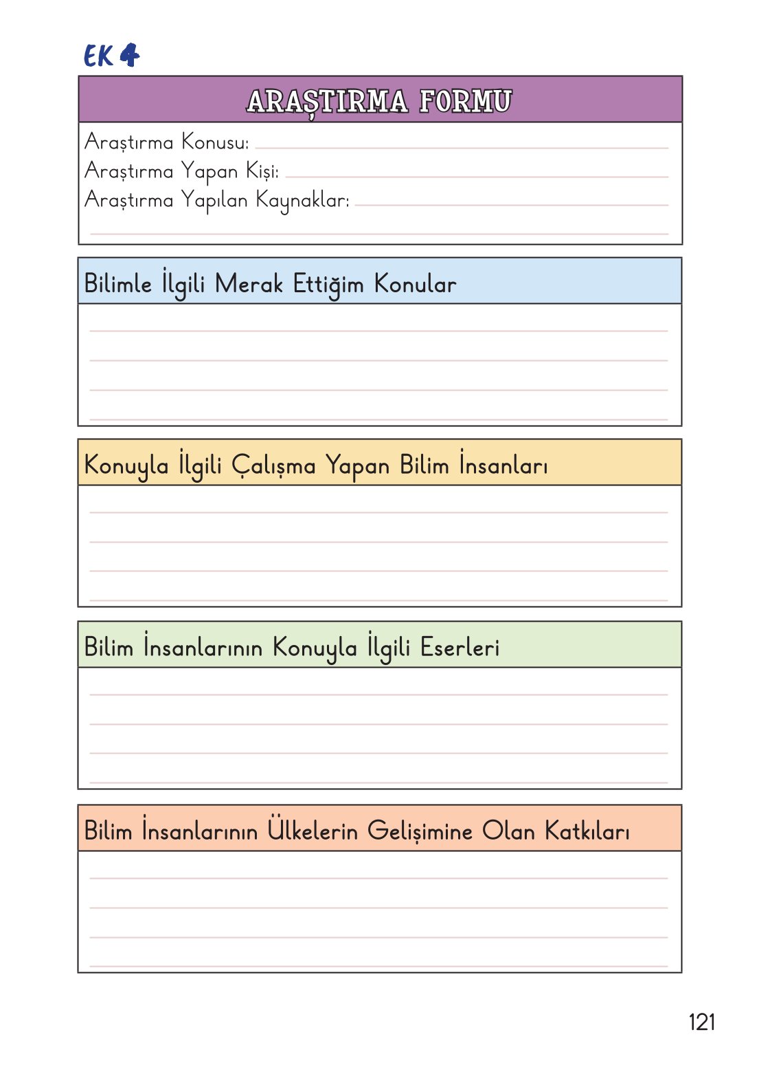 2. Sınıf Meb Yayınları Hayat Bilgisi 2. Kitap Ders Kitabı Sayfa 122 Cevapları