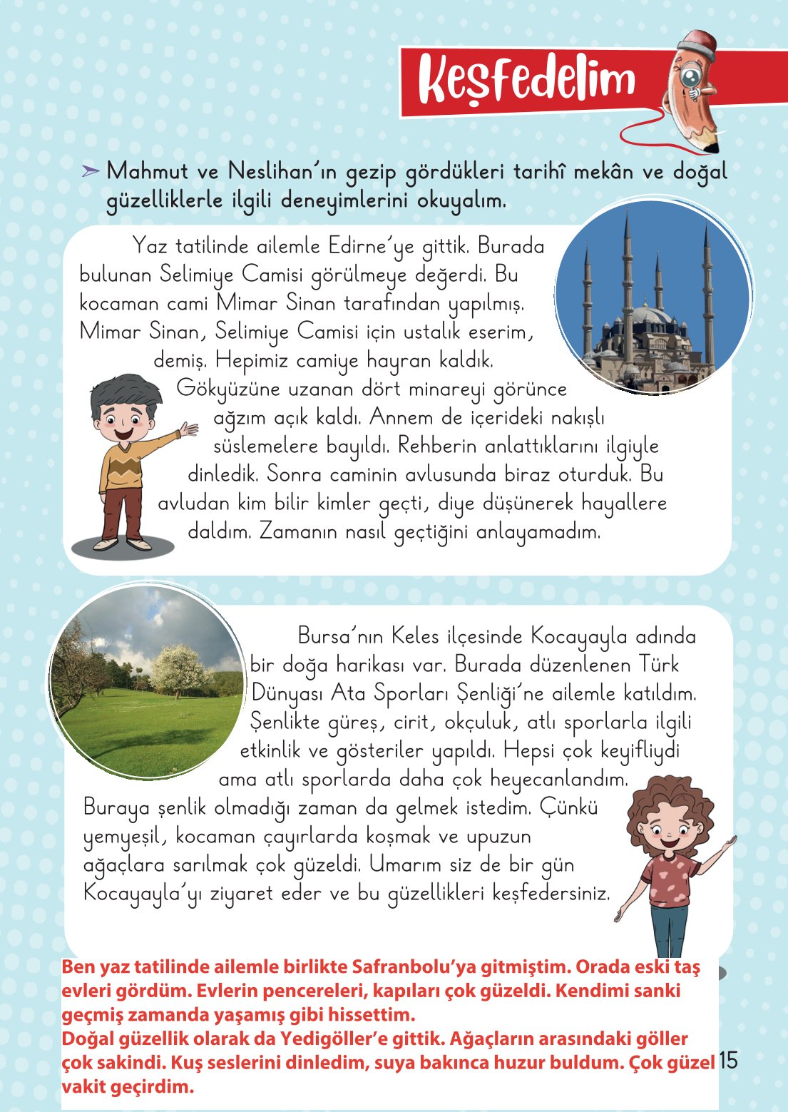 2. Sınıf Meb Yayınları Hayat Bilgisi 2. Kitap Ders Kitabı Sayfa 16 Cevapları