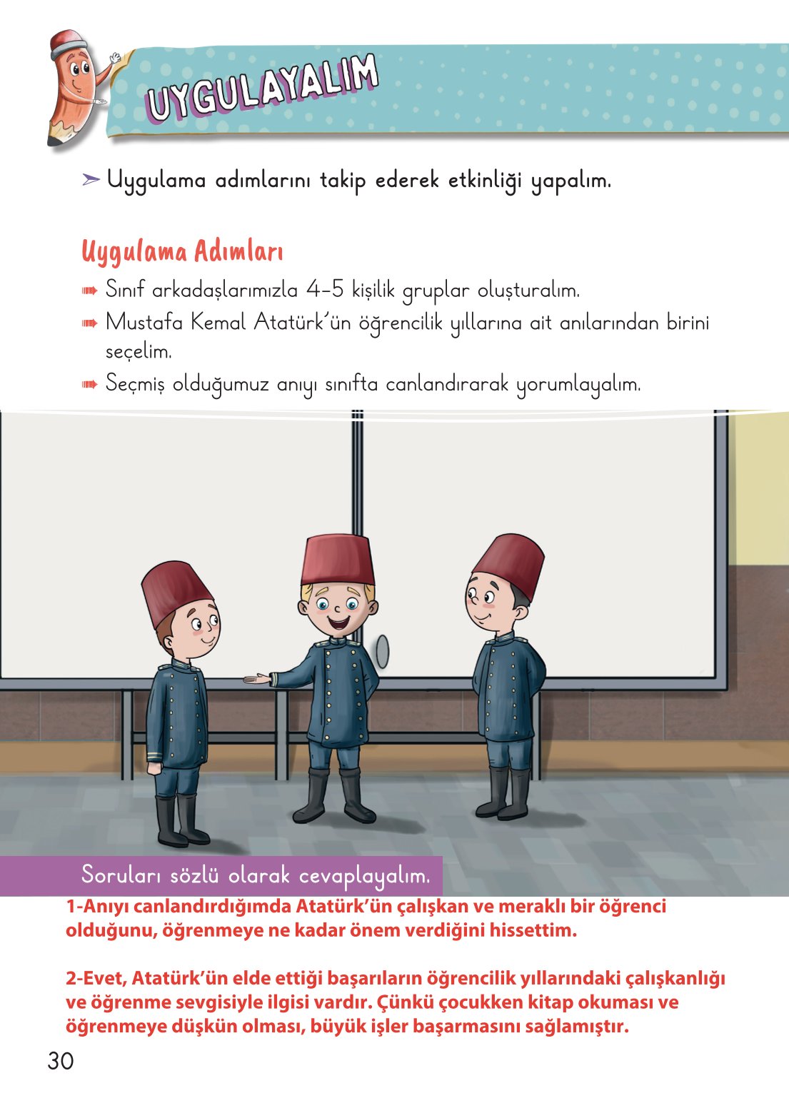 2. Sınıf Meb Yayınları Hayat Bilgisi 2. Kitap Ders Kitabı Sayfa 31 Cevapları