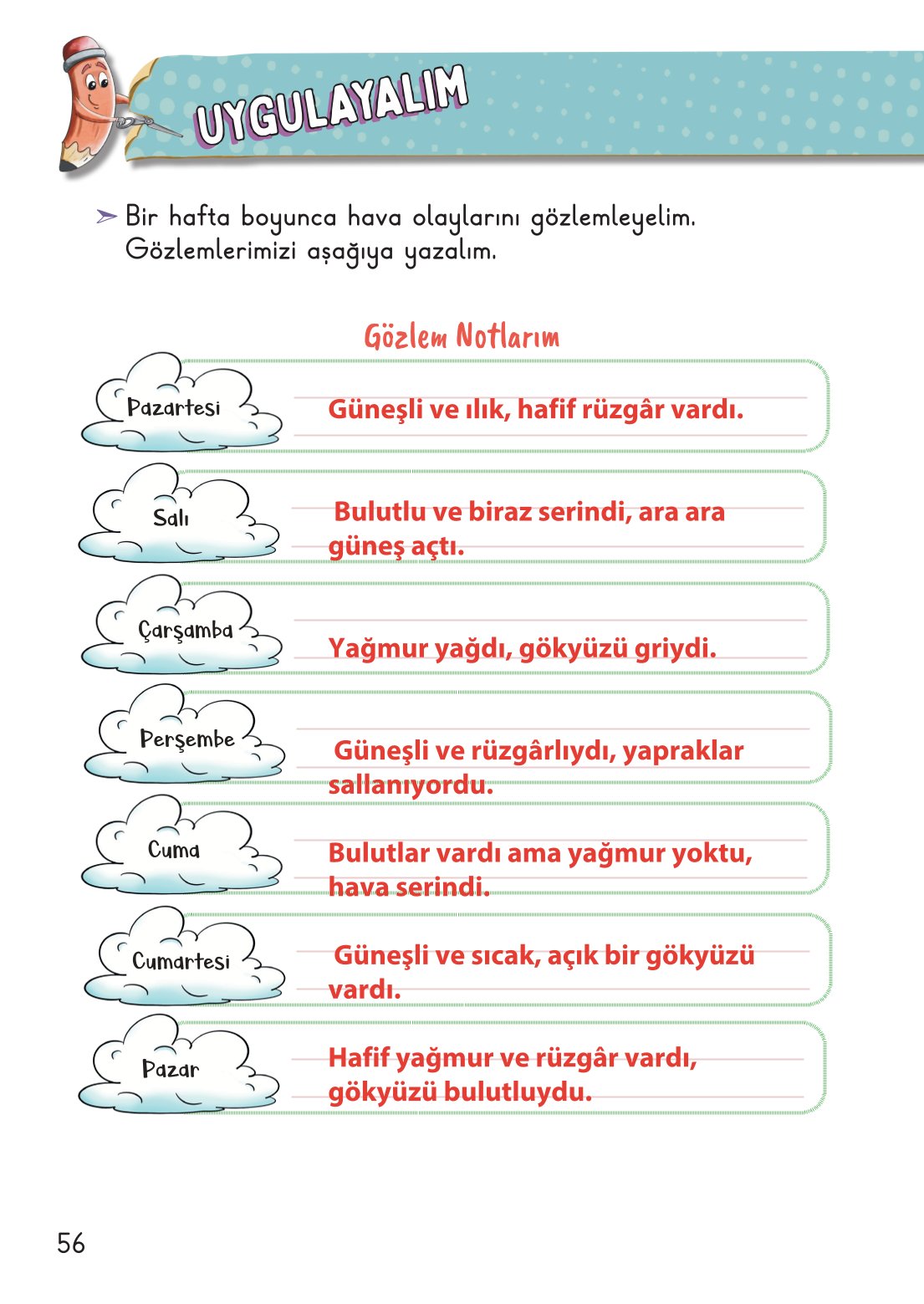 2. Sınıf Meb Yayınları Hayat Bilgisi 2. Kitap Ders Kitabı Sayfa 57 Cevapları