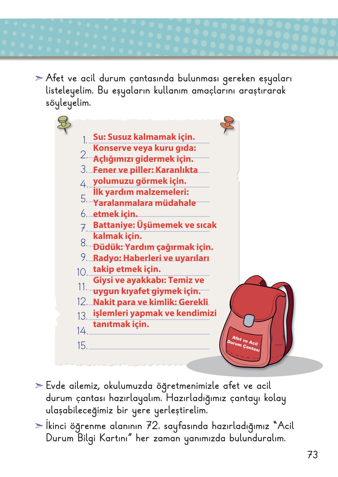 2. Sınıf Meb Yayınları Hayat Bilgisi 2. Kitap Ders Kitabı Sayfa 74 Cevapları