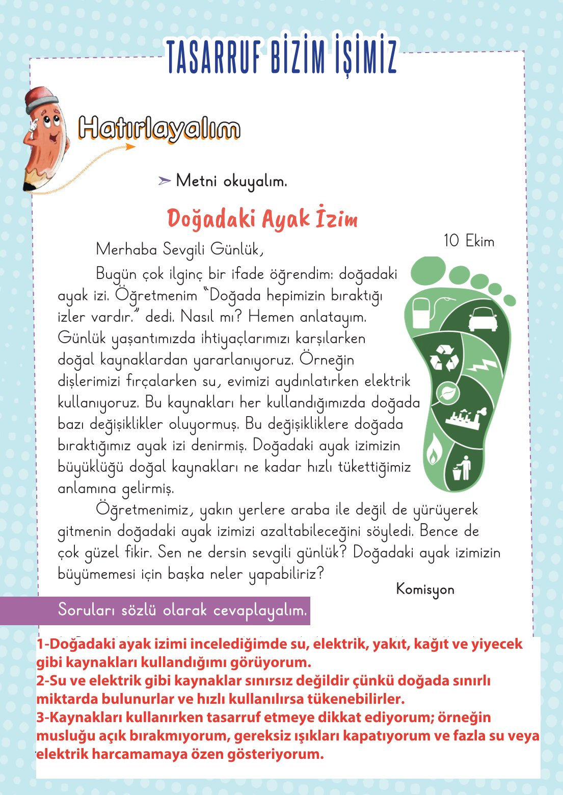 2. Sınıf Meb Yayınları Hayat Bilgisi 2. Kitap Ders Kitabı Sayfa 77 Cevapları