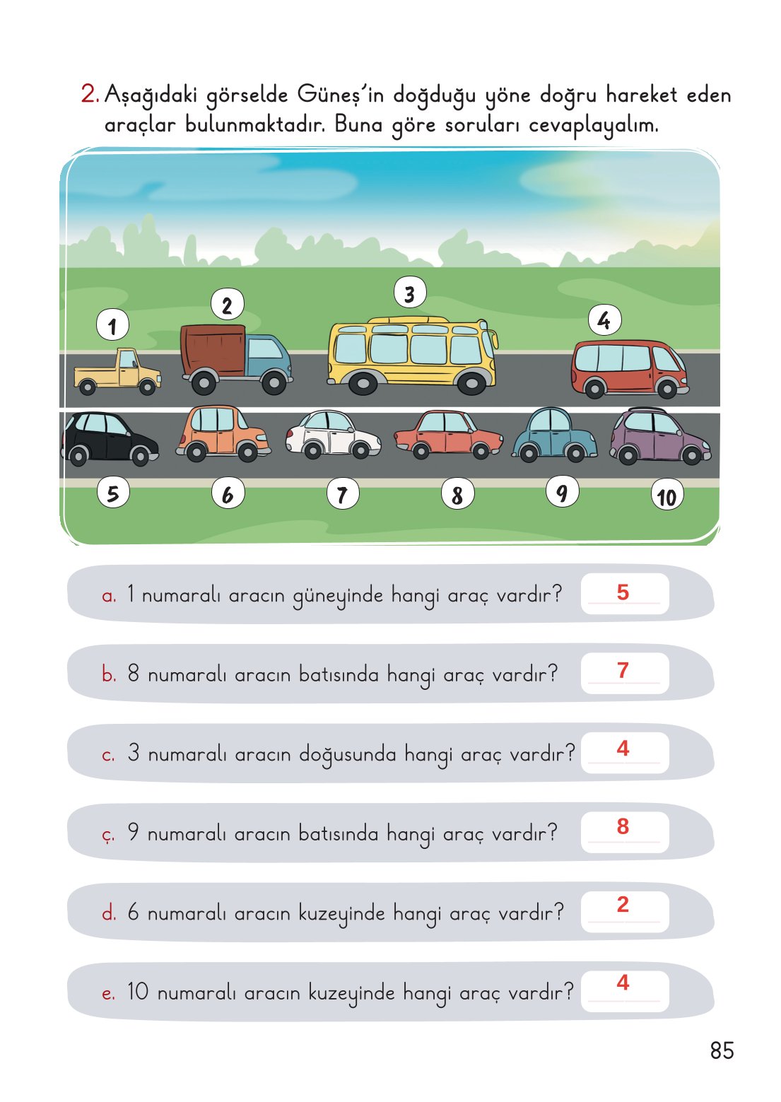 2. Sınıf Meb Yayınları Hayat Bilgisi 2. Kitap Ders Kitabı Sayfa 86 Cevapları