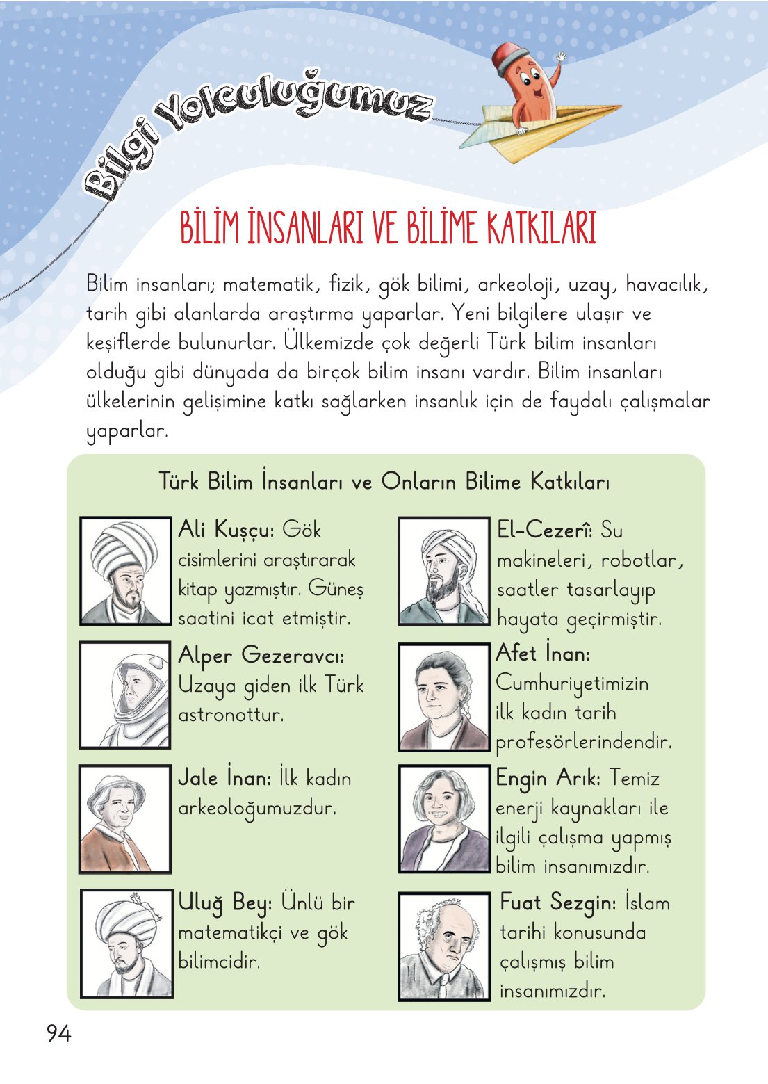 2. Sınıf Meb Yayınları Hayat Bilgisi 2. Kitap Ders Kitabı Sayfa 95 Cevapları