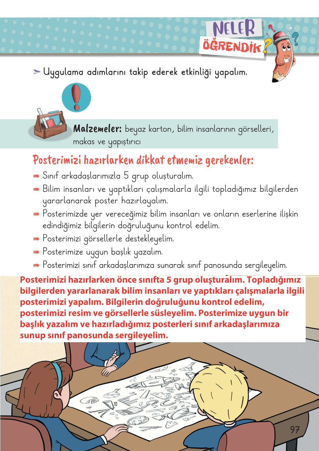 2. Sınıf Meb Yayınları Hayat Bilgisi 2. Kitap Ders Kitabı Sayfa 98 Cevapları