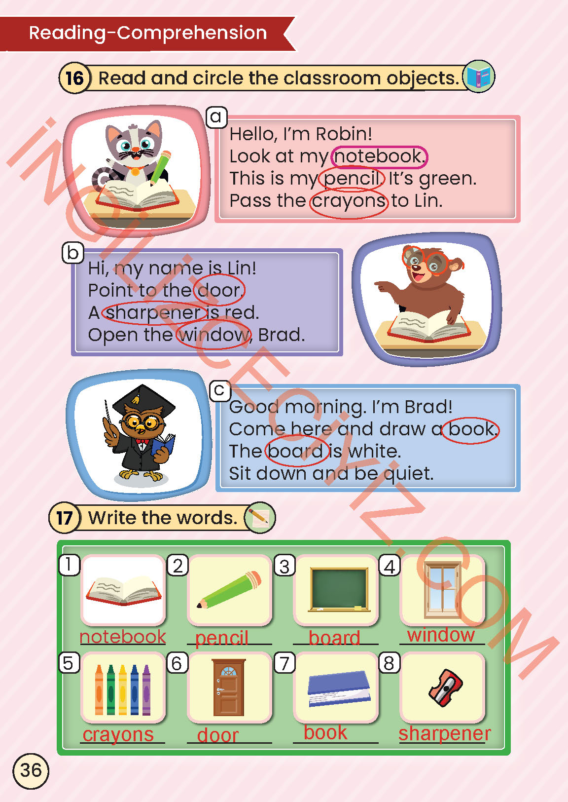 2. Sınıf Meb Yayınları İngilizce Ders Kitabı Sayfa 36 Cevapları