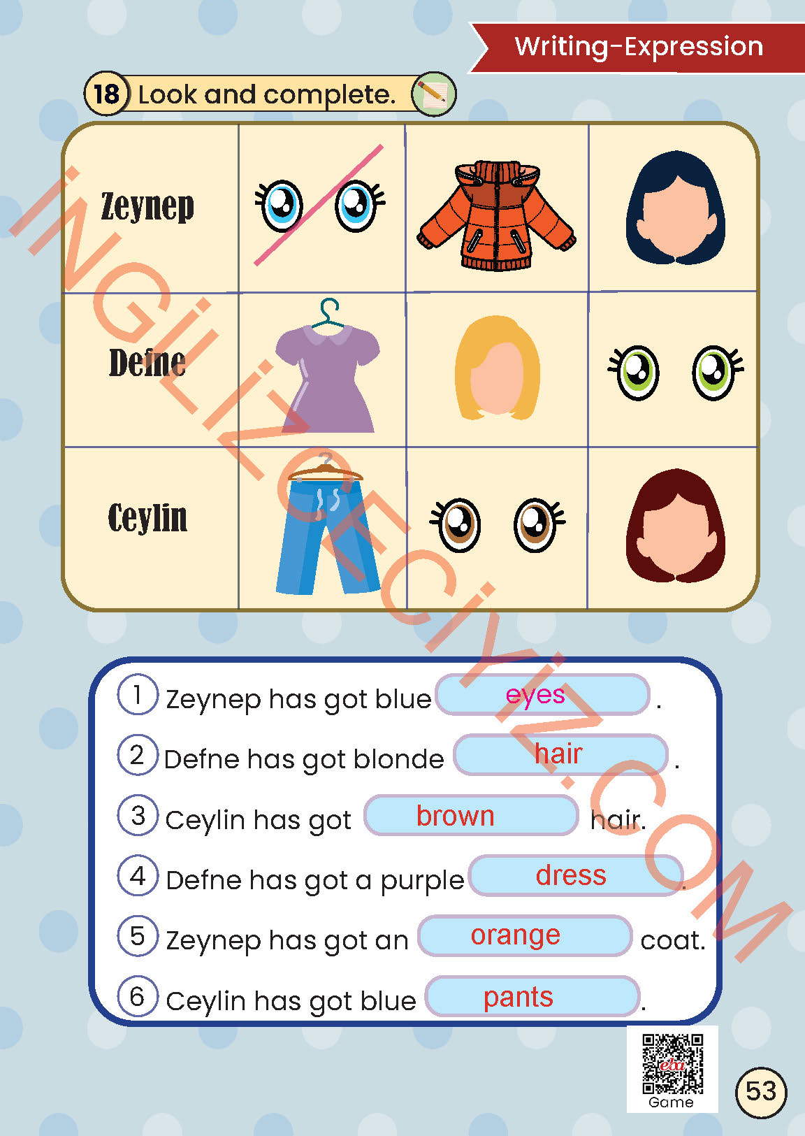 2. Sınıf Meb Yayınları İngilizce Ders Kitabı Sayfa 53 Cevapları