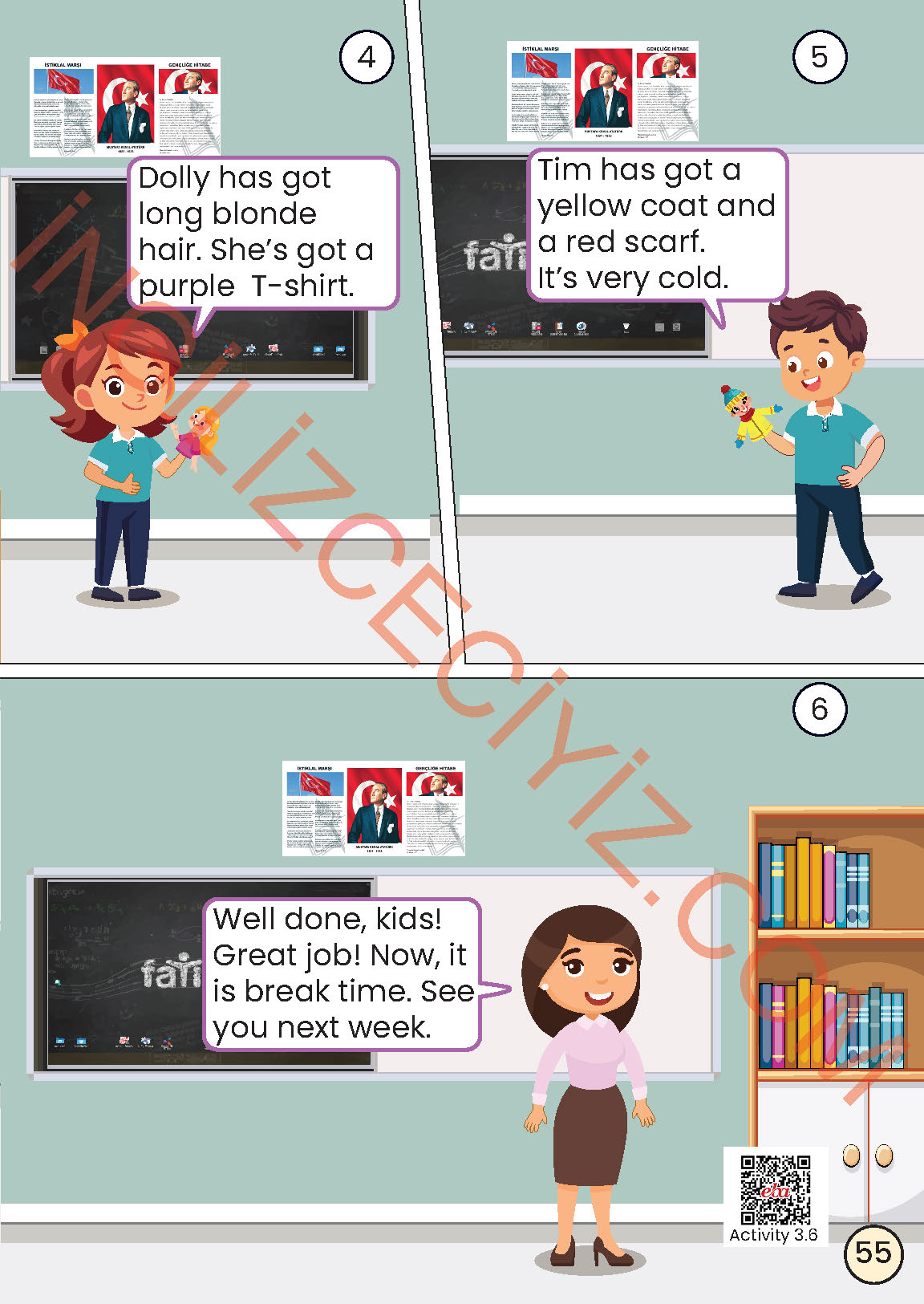 2. Sınıf Meb Yayınları İngilizce Ders Kitabı Sayfa 55 Cevapları