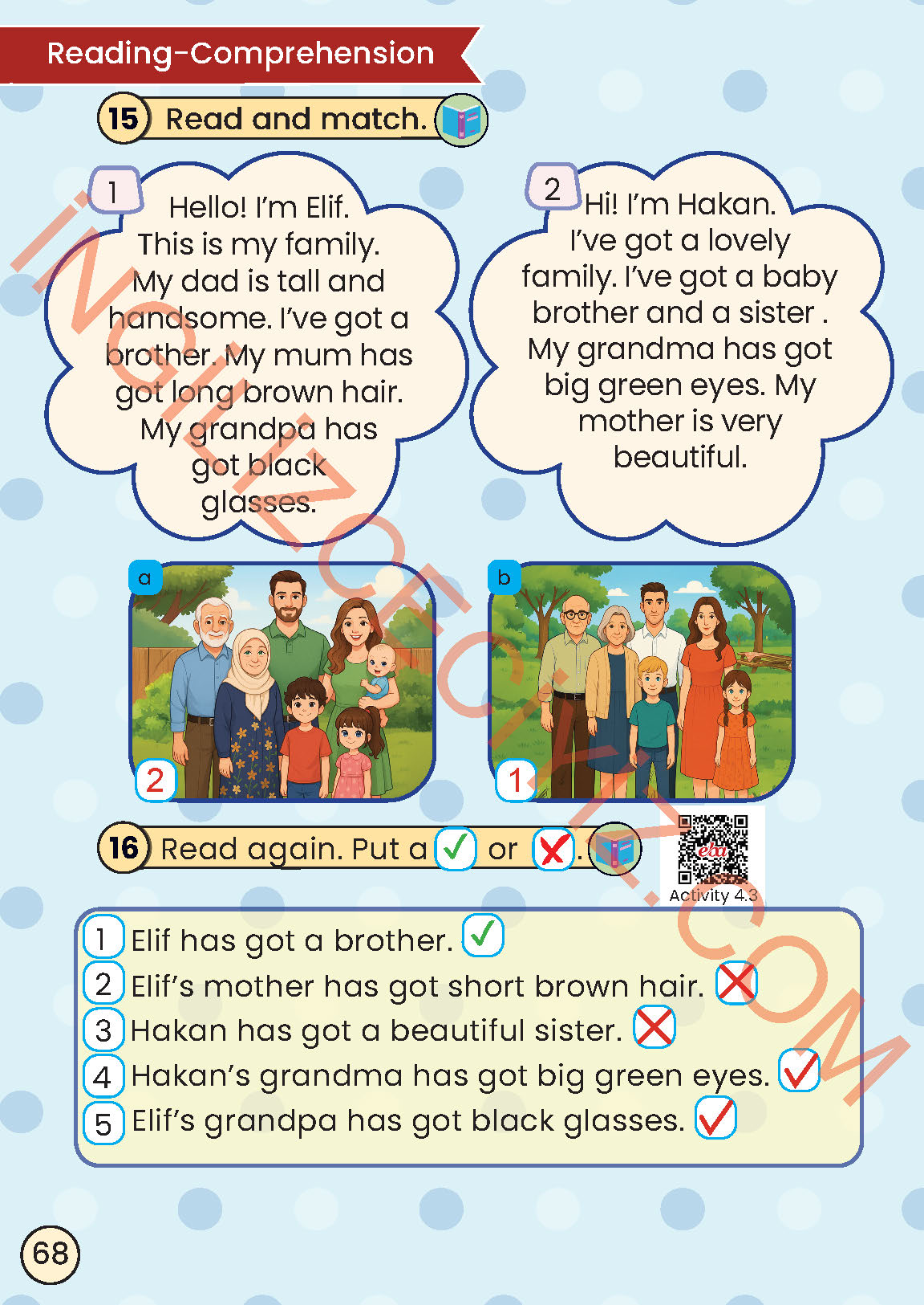 2. Sınıf Meb Yayınları İngilizce Ders Kitabı Sayfa 68 Cevapları