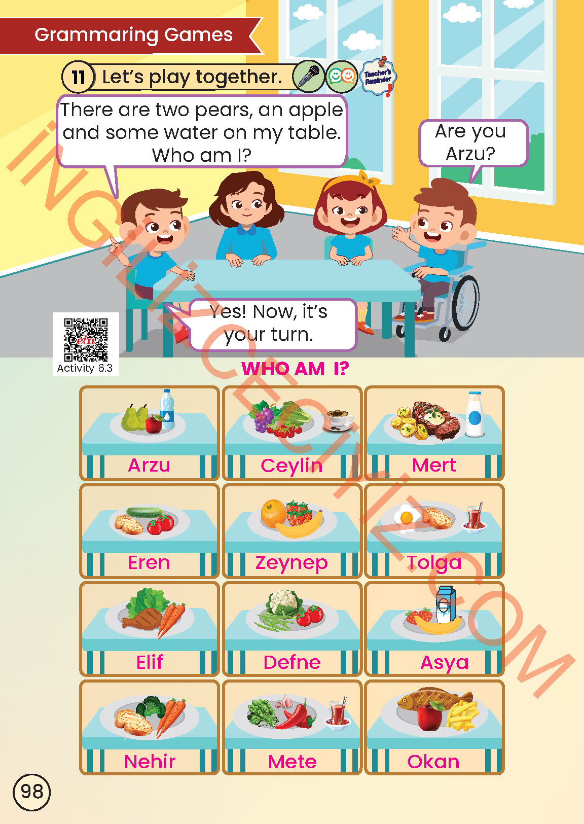 2. Sınıf Meb Yayınları İngilizce Ders Kitabı Sayfa 98 Cevapları