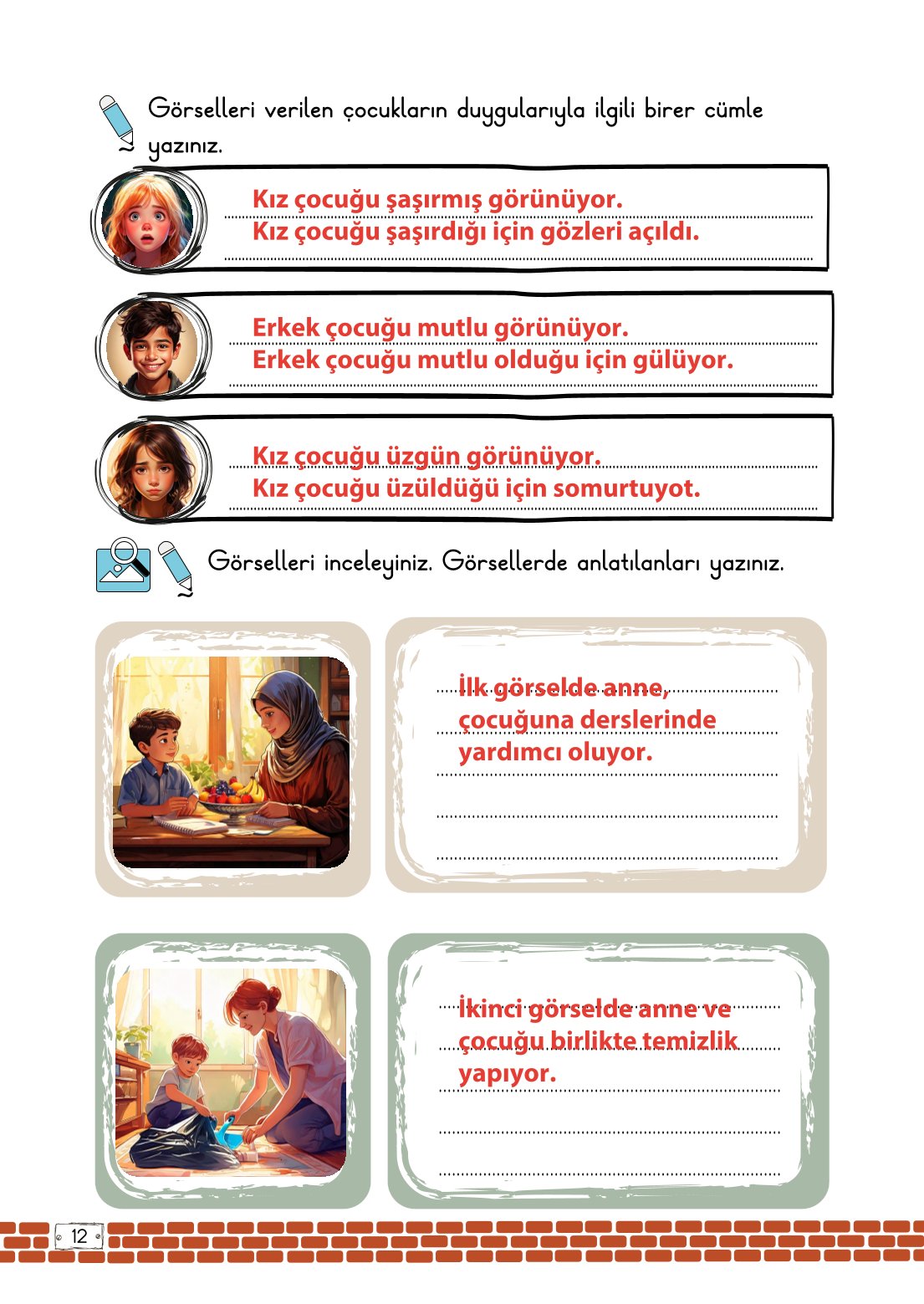 2. Sınıf Meb Yayınları Türkçe Ders Kitabı Sayfa 12 Cevapları