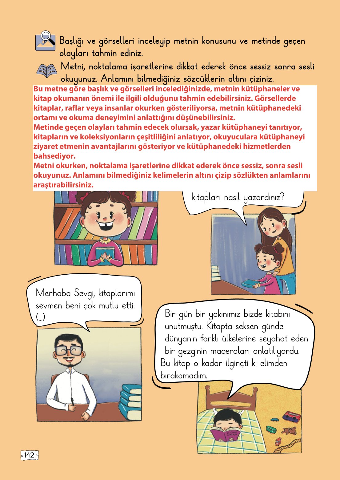2. Sınıf Meb Yayınları Türkçe Ders Kitabı Sayfa 142 Cevapları