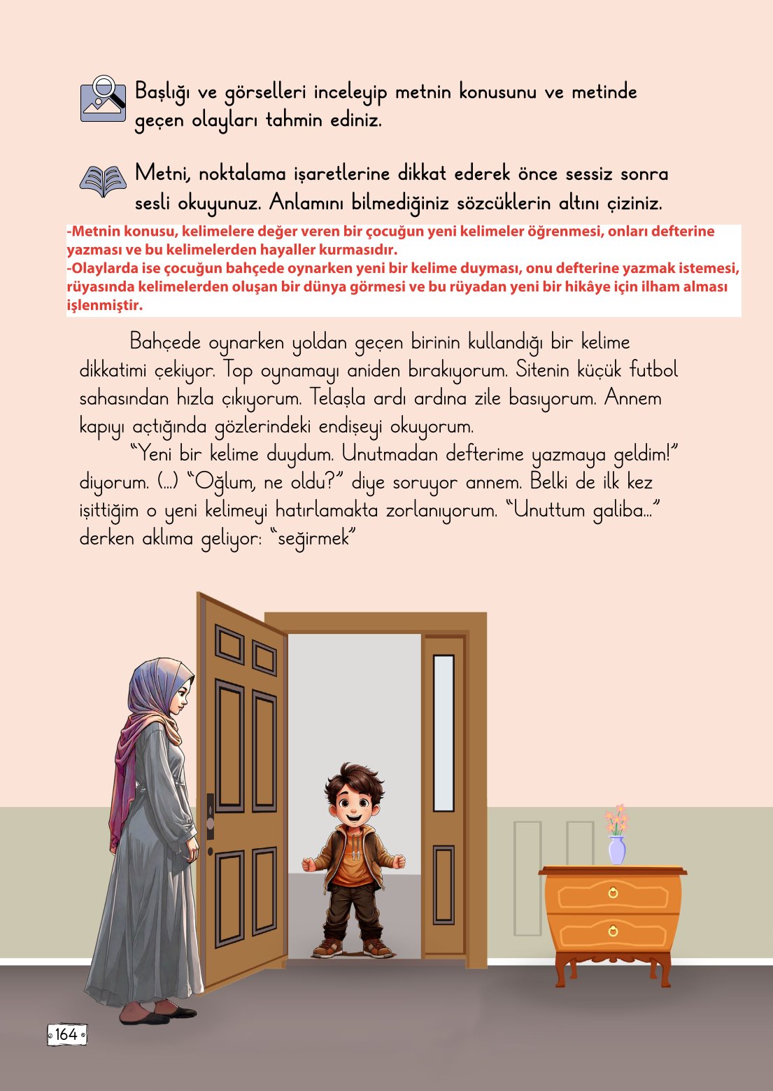2. Sınıf Meb Yayınları Türkçe Ders Kitabı Sayfa 164 Cevapları