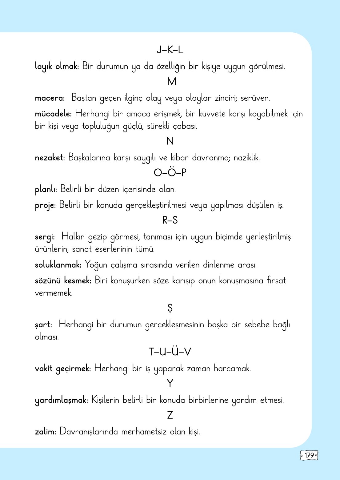 2. Sınıf Meb Yayınları Türkçe Ders Kitabı Sayfa 179 Cevapları