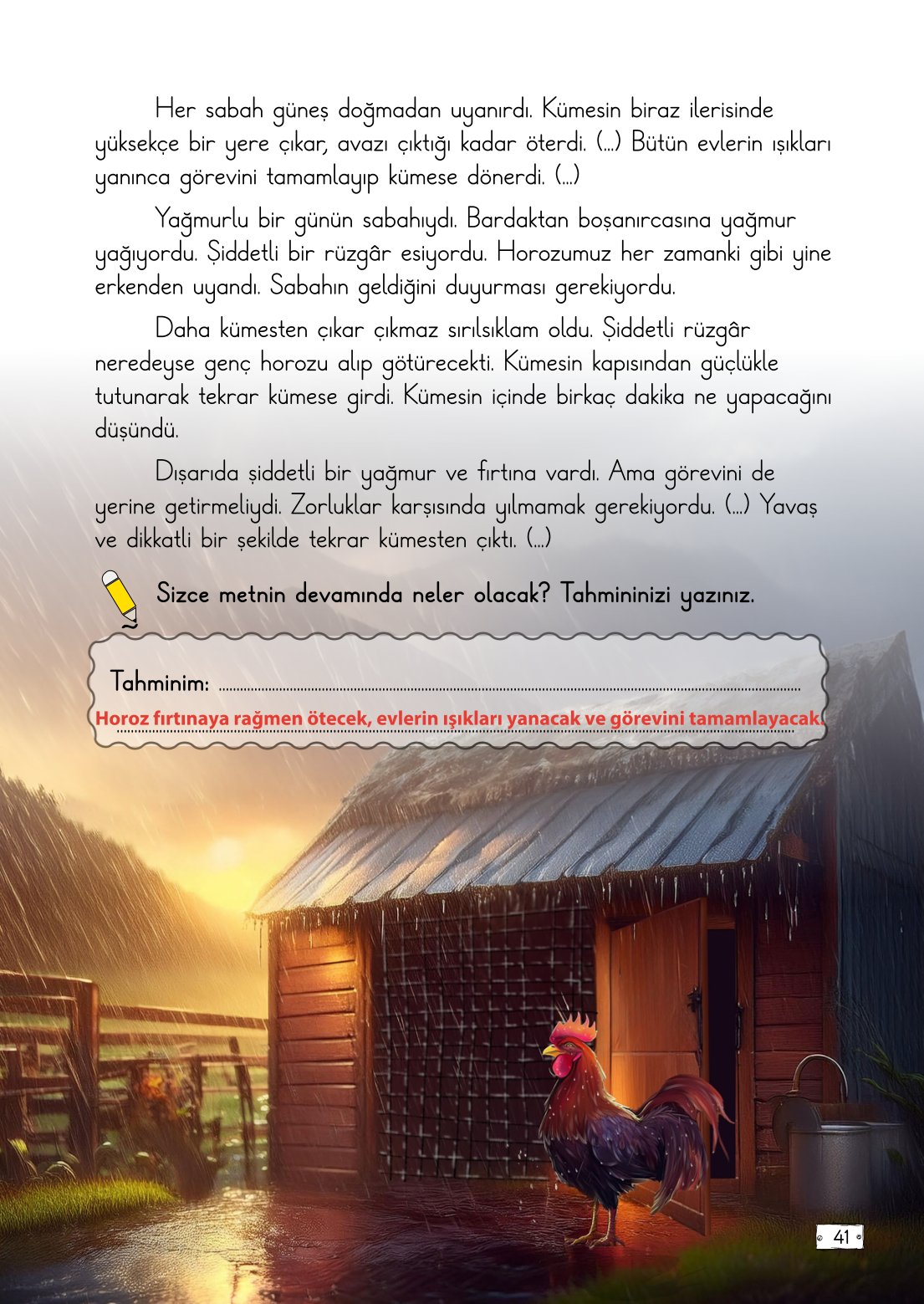2. Sınıf Meb Yayınları Türkçe Ders Kitabı Sayfa 41 Cevapları