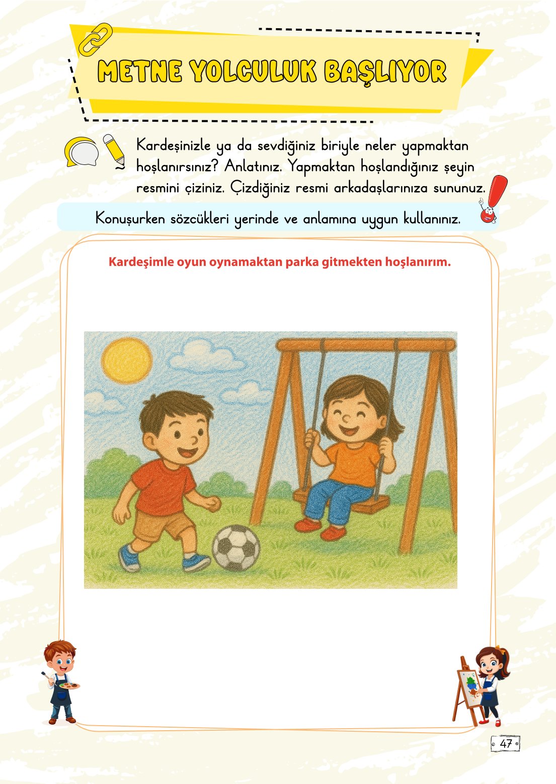 2. Sınıf Meb Yayınları Türkçe Ders Kitabı Sayfa 47 Cevapları