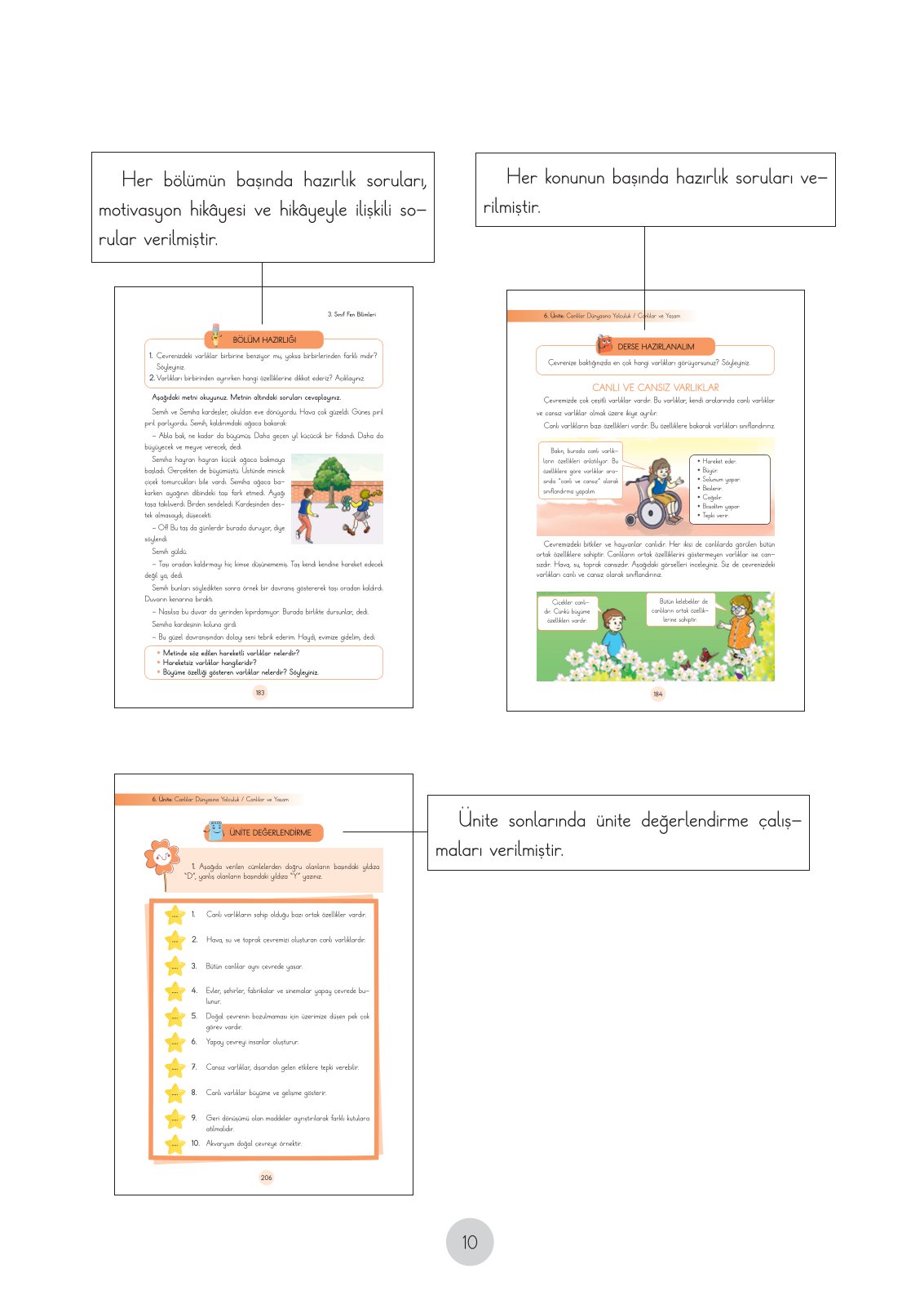 3. Sınıf Cem Yayınları Fen Bilimleri Ders Kitabı Sayfa 10 Cevapları