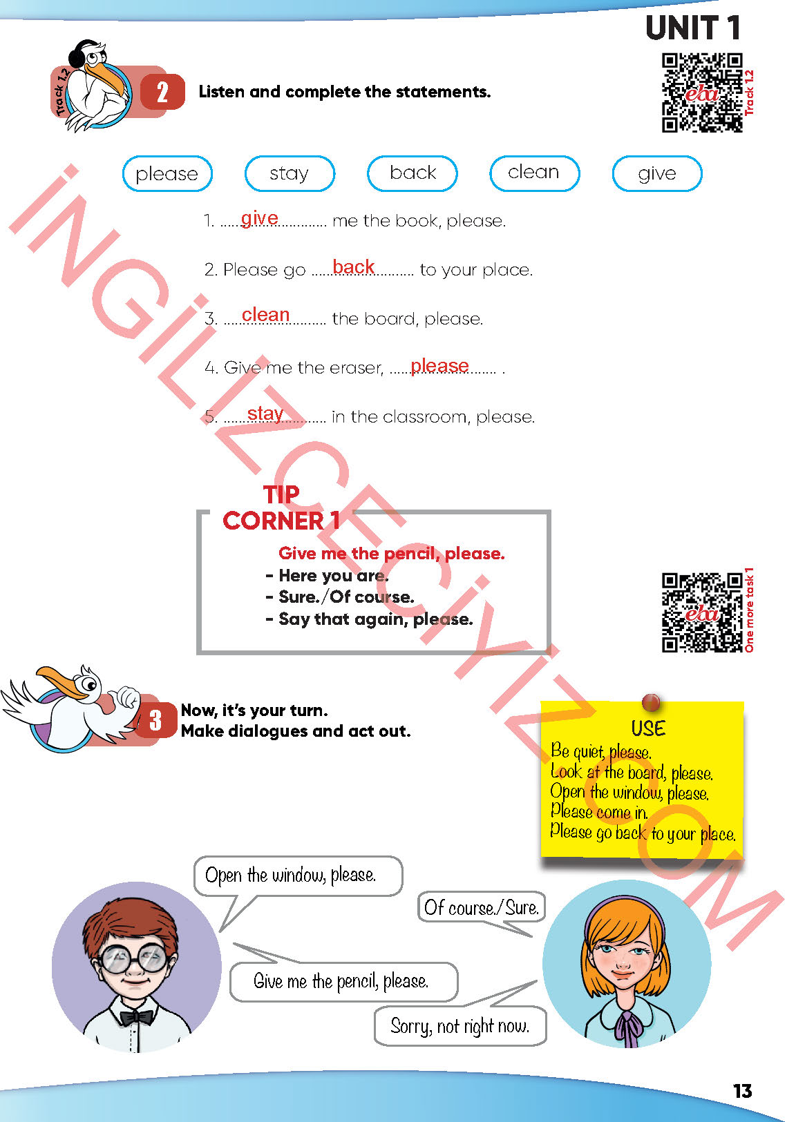 4. Sınıf Meb Yayınları İngilizce Ders Kitabı Sayfa 14 Cevapları