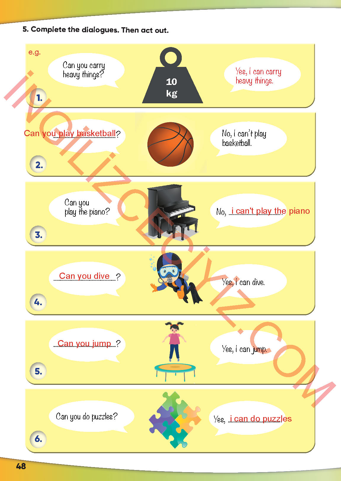 4. Sınıf Meb Yayınları İngilizce Ders Kitabı Sayfa 49 Cevapları