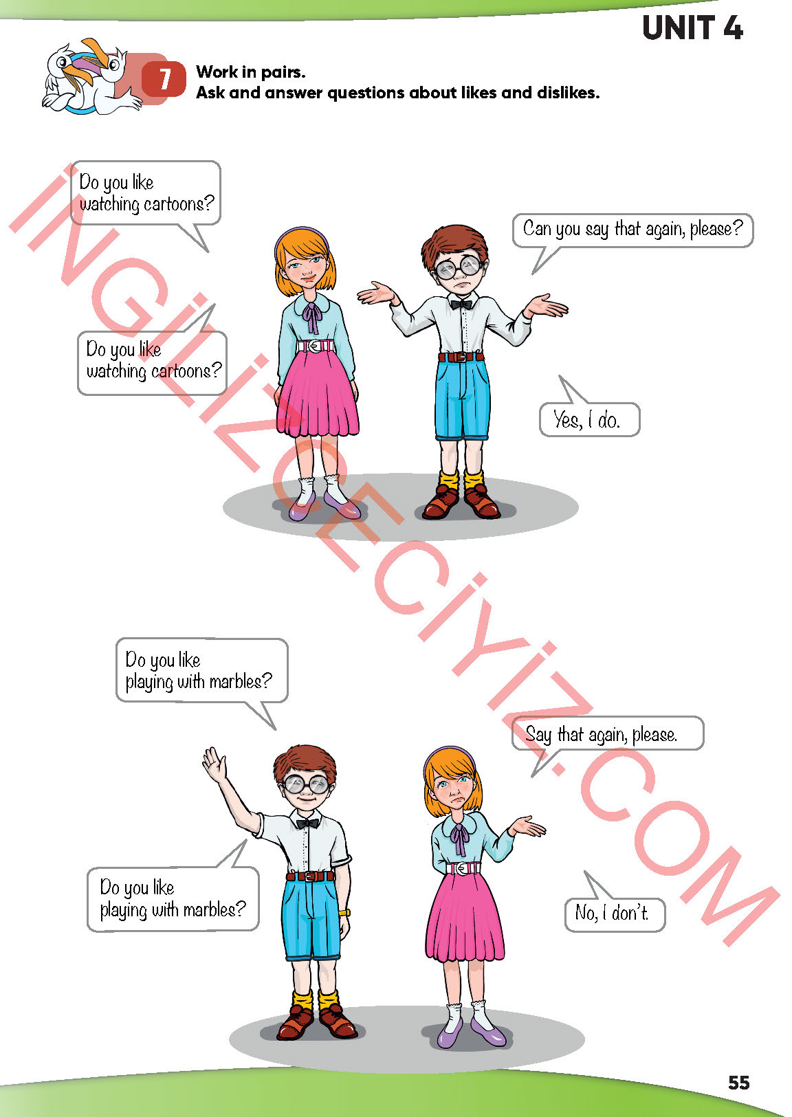 4. Sınıf Meb Yayınları İngilizce Ders Kitabı Sayfa 56 Cevapları