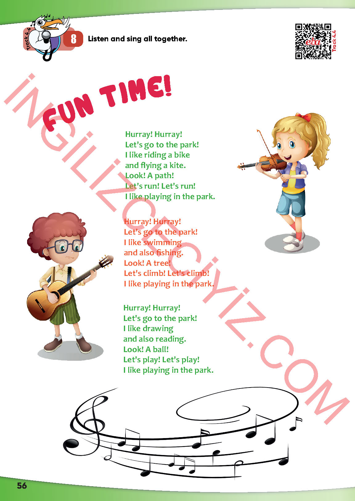 4. Sınıf Meb Yayınları İngilizce Ders Kitabı Sayfa 57 Cevapları