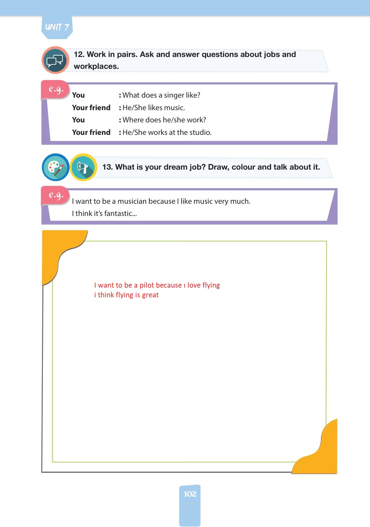4. Sınıf Pasifik Yayınları İngilizce Ders Kitabı Sayfa 102 Cevapları