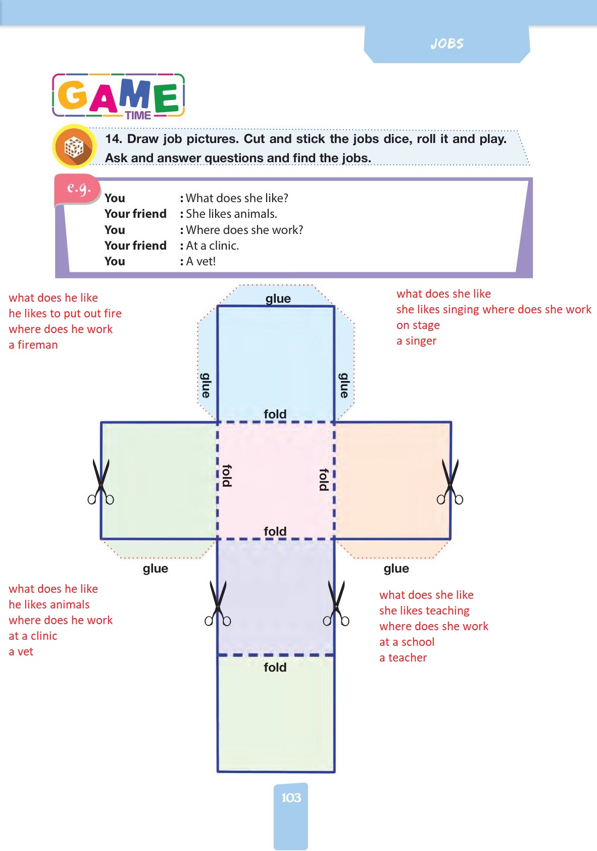 4. Sınıf Pasifik Yayınları İngilizce Ders Kitabı Sayfa 103 Cevapları