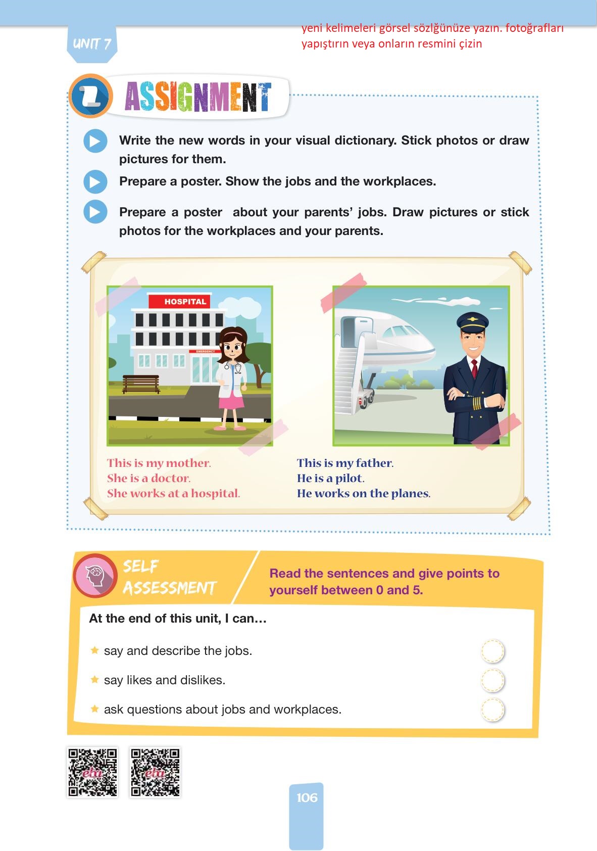 4. Sınıf Pasifik Yayınları İngilizce Ders Kitabı Sayfa 106 Cevapları