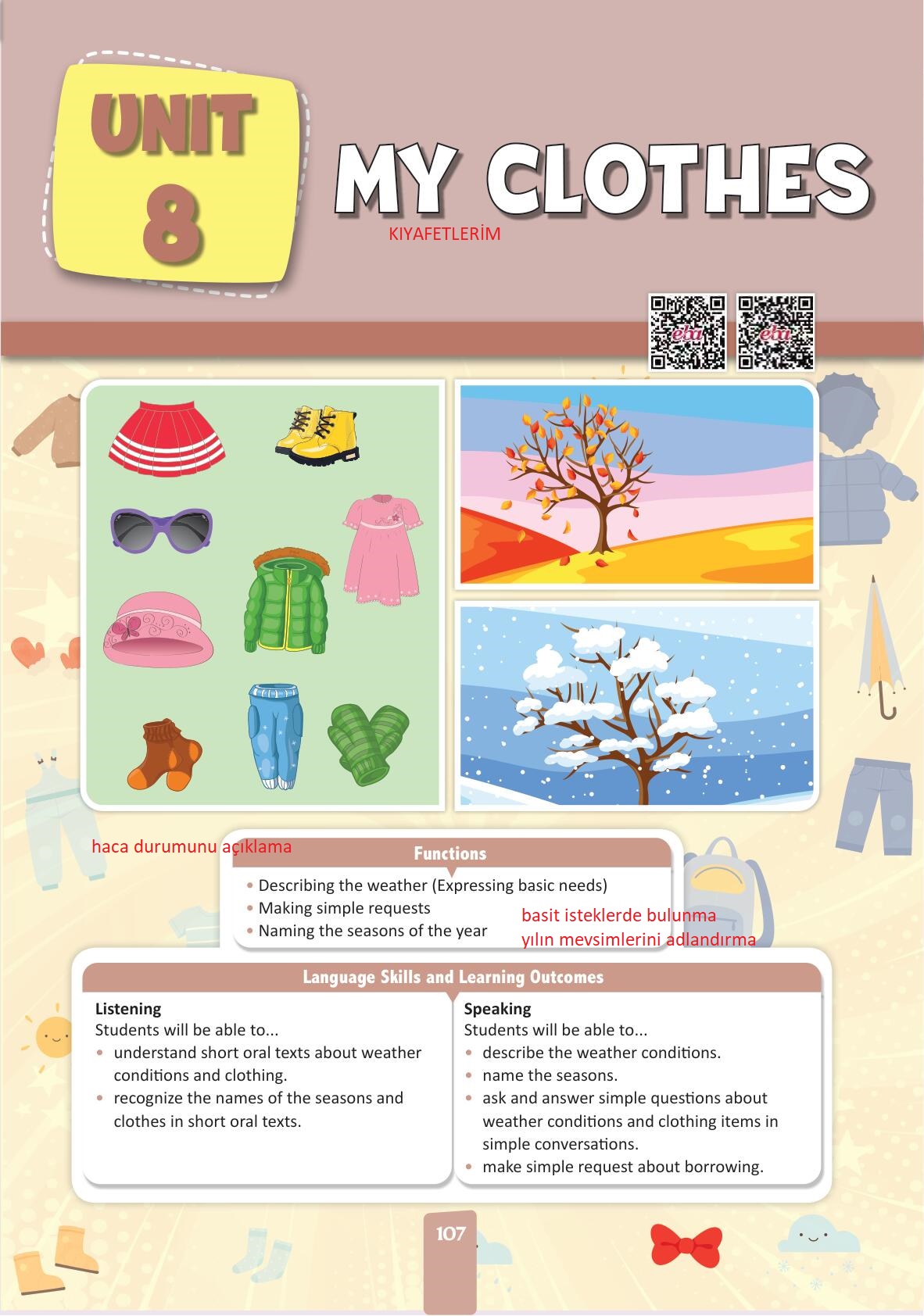 4. Sınıf Pasifik Yayınları İngilizce Ders Kitabı Sayfa 107 Cevapları