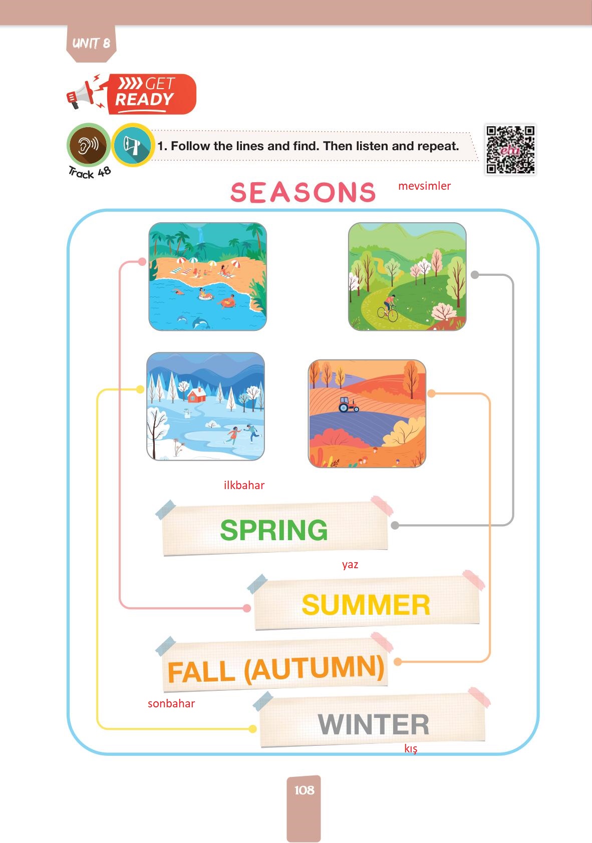 4. Sınıf Pasifik Yayınları İngilizce Ders Kitabı Sayfa 108 Cevapları