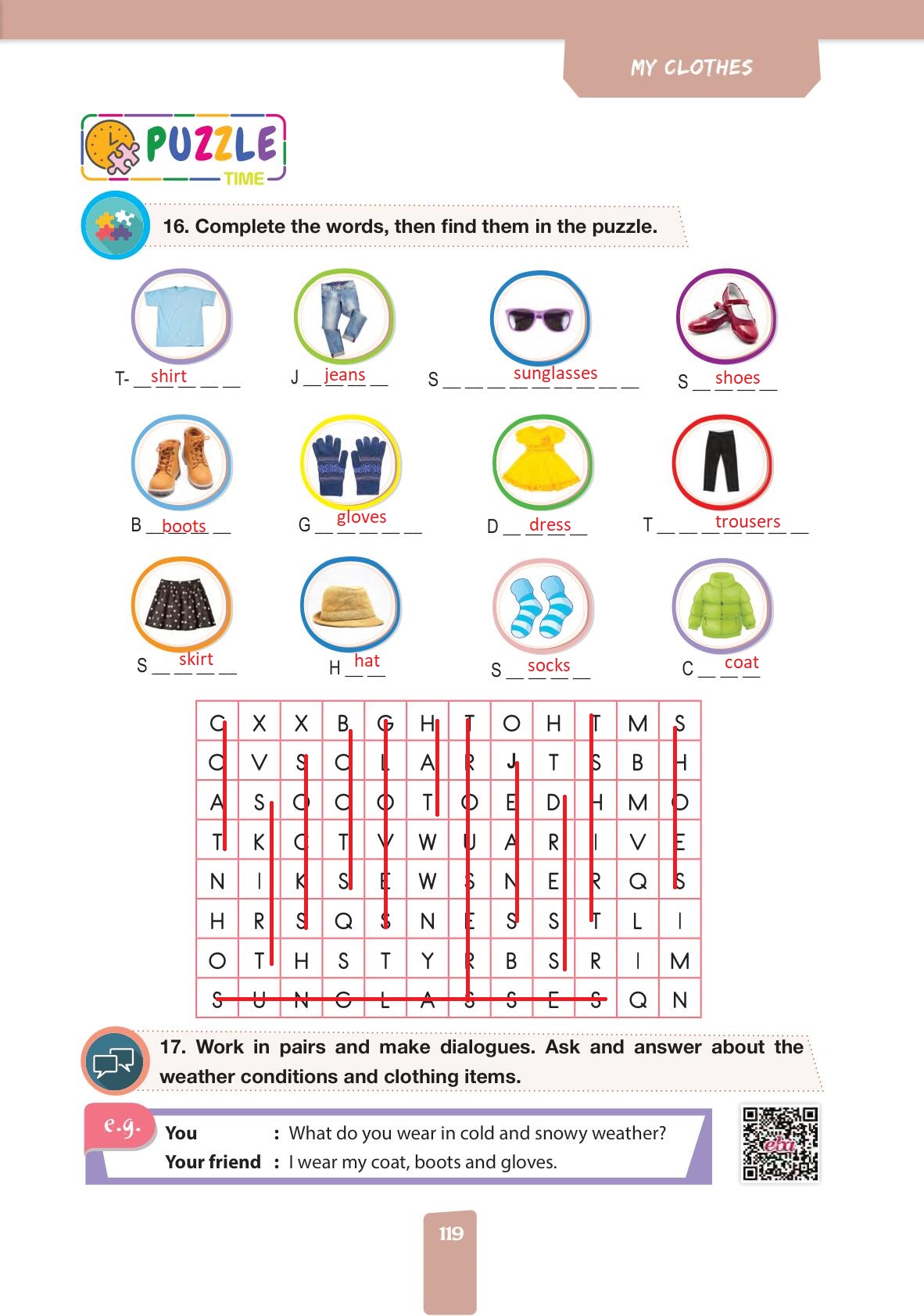4. Sınıf Pasifik Yayınları İngilizce Ders Kitabı Sayfa 119 Cevapları