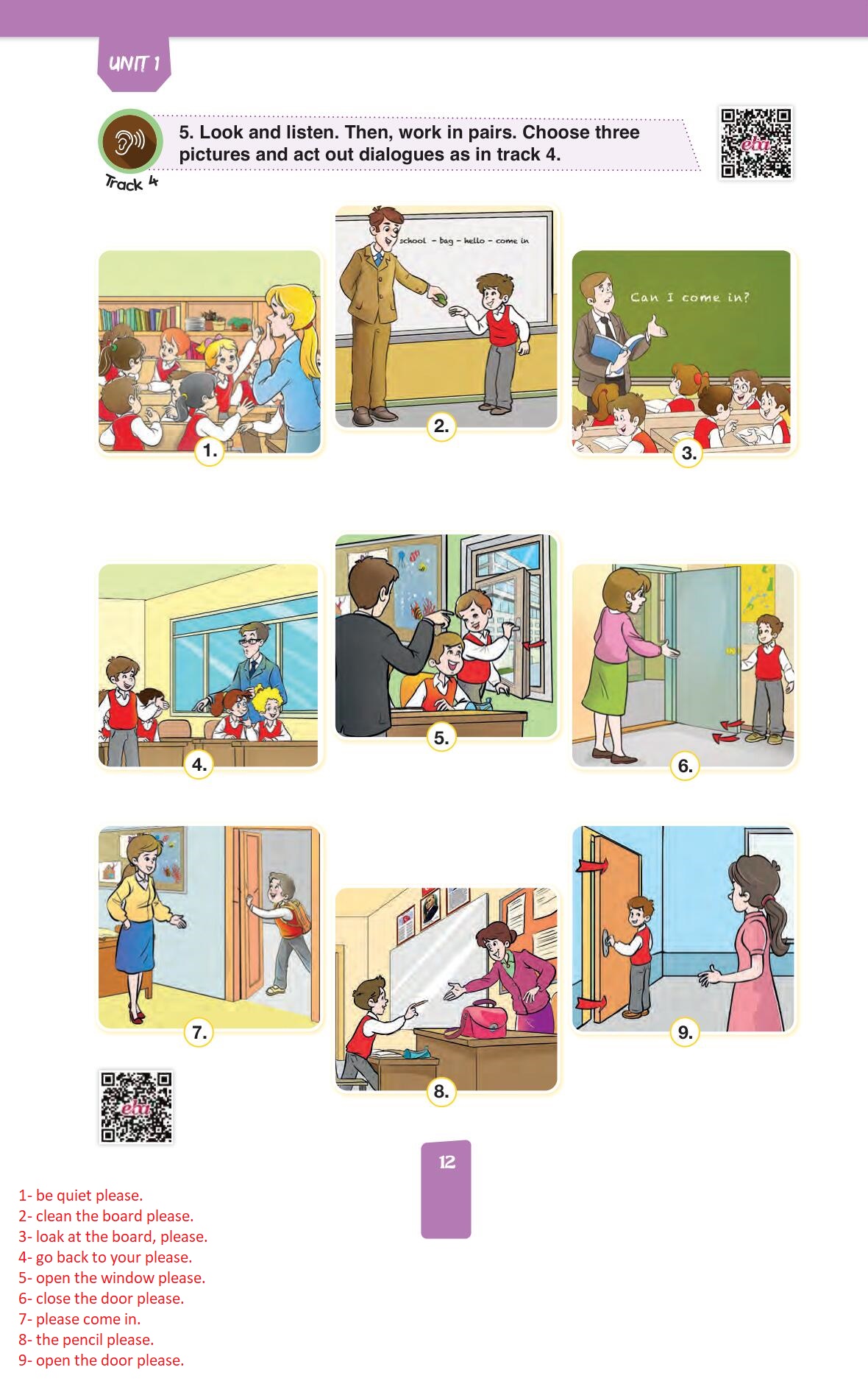 4. Sınıf Pasifik Yayınları İngilizce Ders Kitabı Sayfa 12 Cevapları