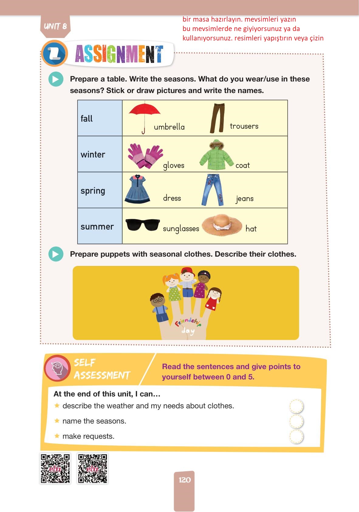 4. Sınıf Pasifik Yayınları İngilizce Ders Kitabı Sayfa 120 Cevapları