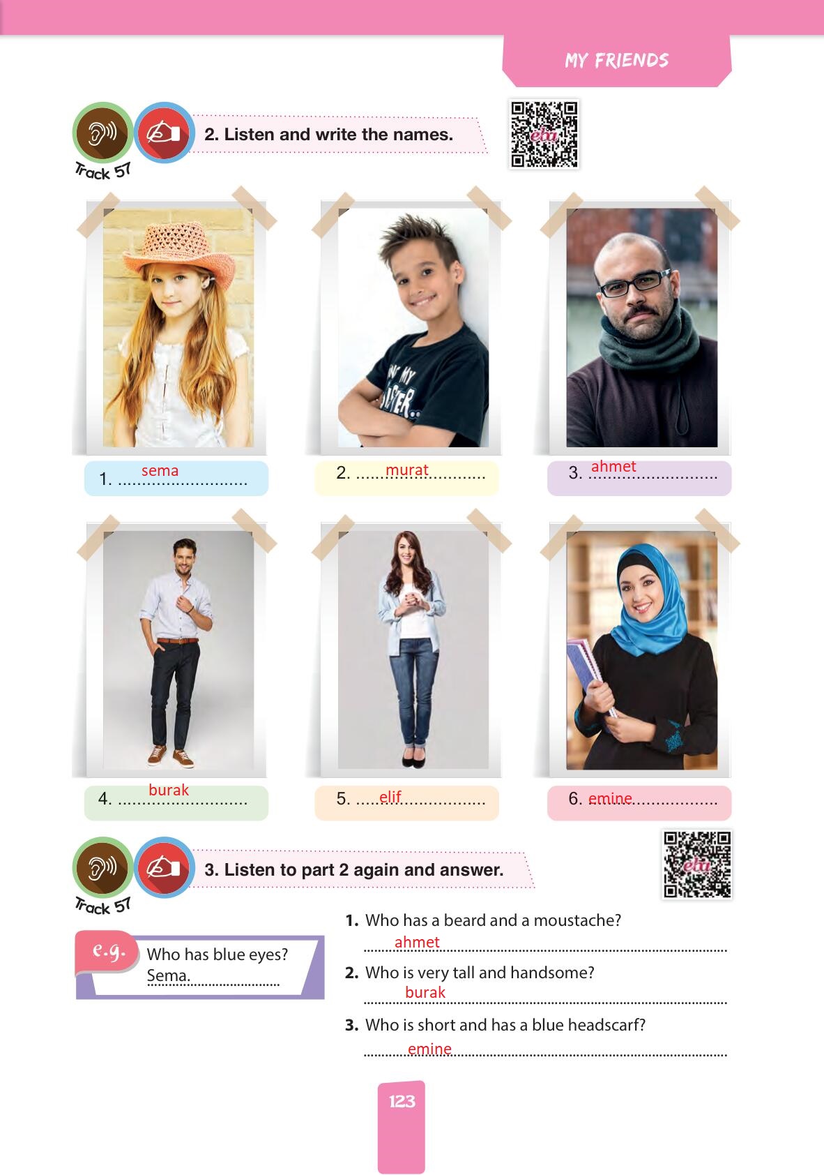 4. Sınıf Pasifik Yayınları İngilizce Ders Kitabı Sayfa 123 Cevapları