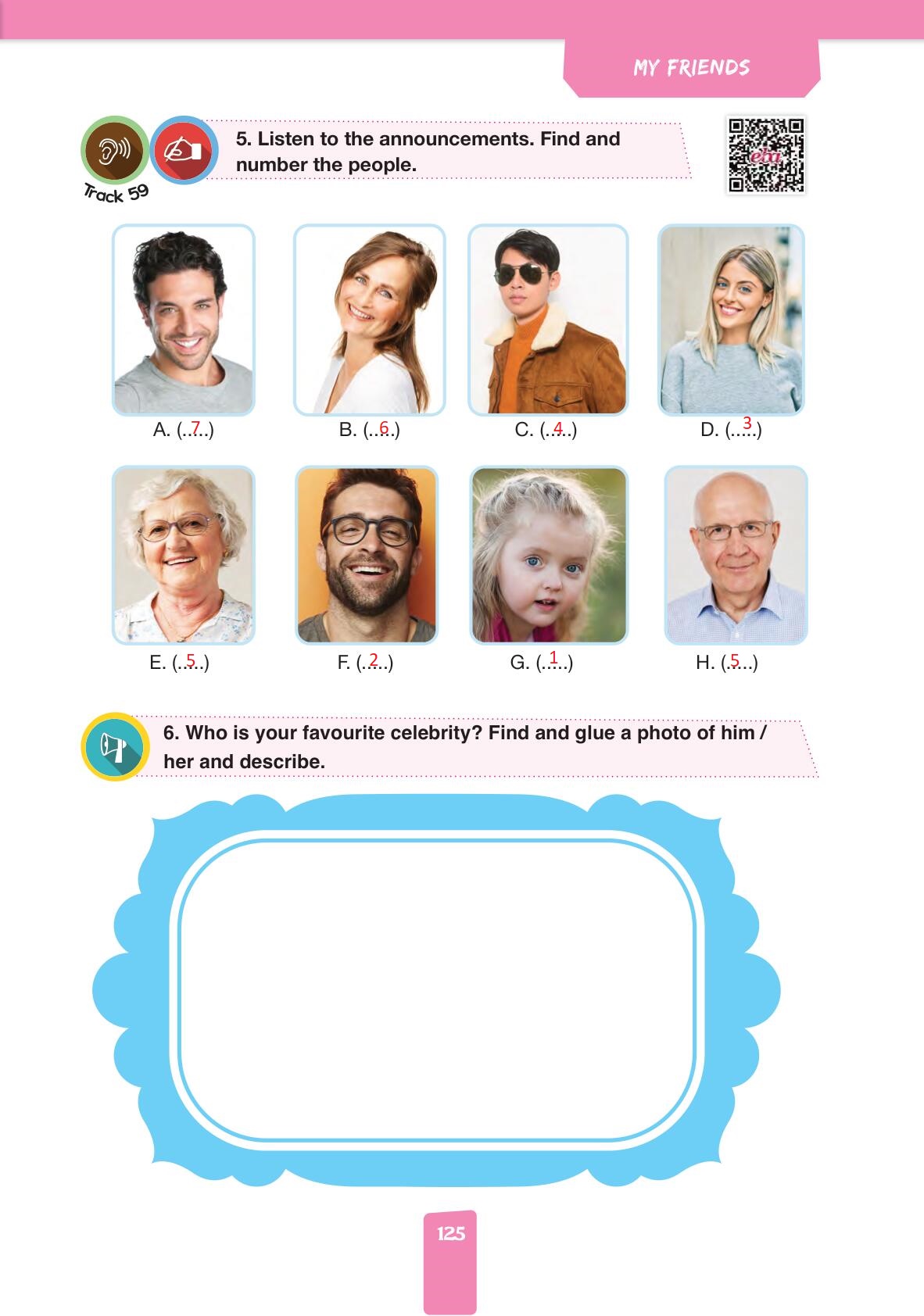 4. Sınıf Pasifik Yayınları İngilizce Ders Kitabı Sayfa 125 Cevapları