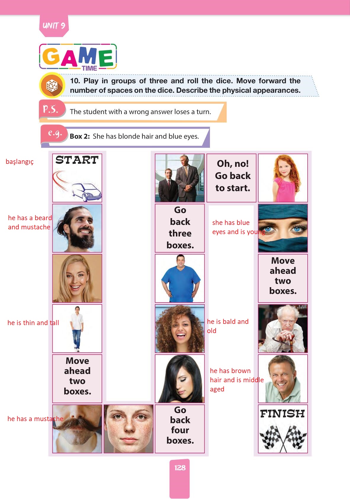 4. Sınıf Pasifik Yayınları İngilizce Ders Kitabı Sayfa 128 Cevapları