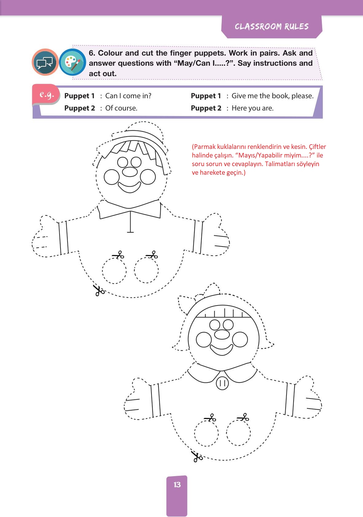 4. Sınıf Pasifik Yayınları İngilizce Ders Kitabı Sayfa 13 Cevapları